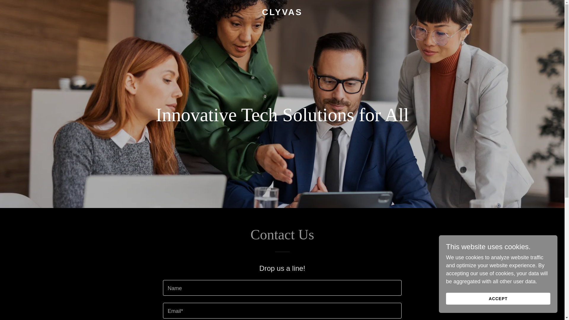 website screenshot of https://clyvas.com/