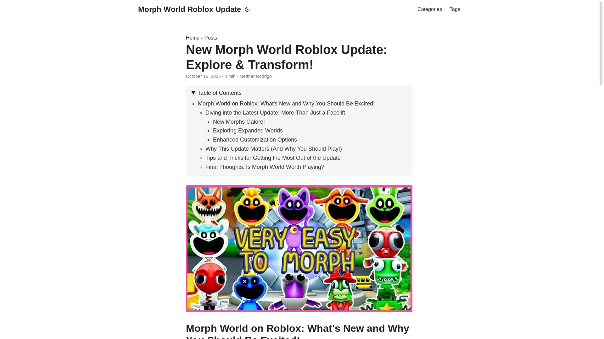 website screenshot of https://morph-world-roblox-update.pages.dev/