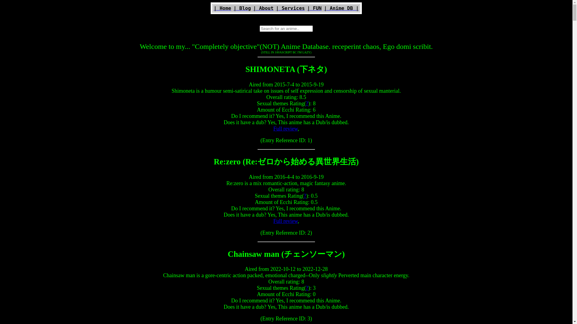 website screenshot of https://anime-f0y.pages.dev/