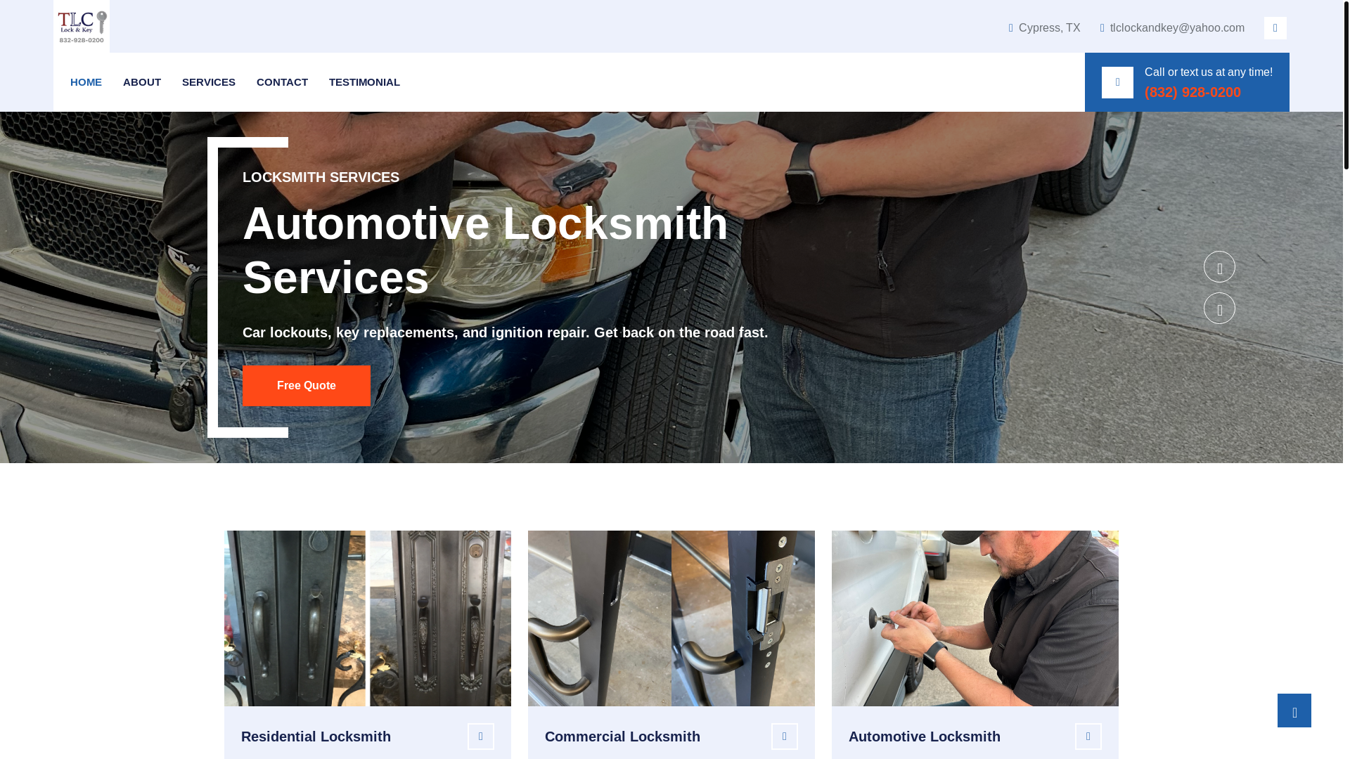 website screenshot of https://tlc-lock.pages.dev/