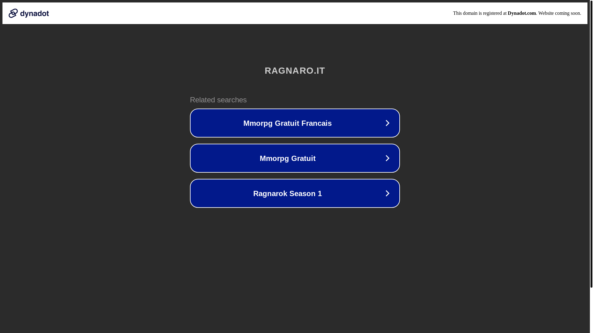 website screenshot of https://ragnaro.it/
