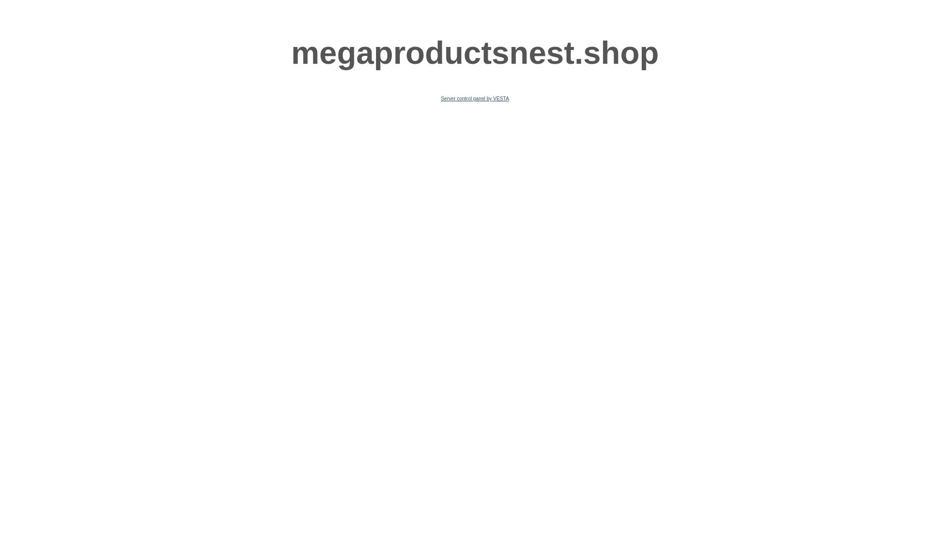 website screenshot of https://megaproductsnest.shop/