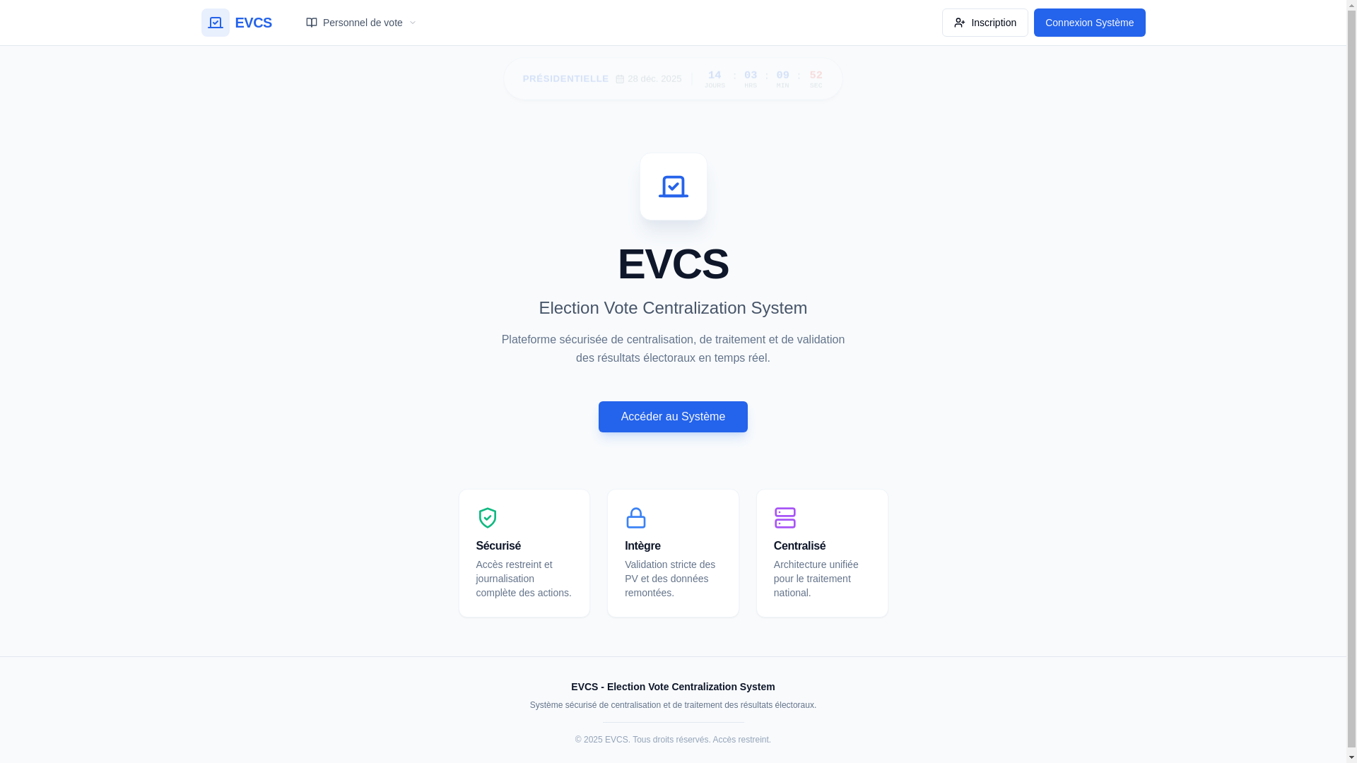 website screenshot of https://evcs-secure.com/