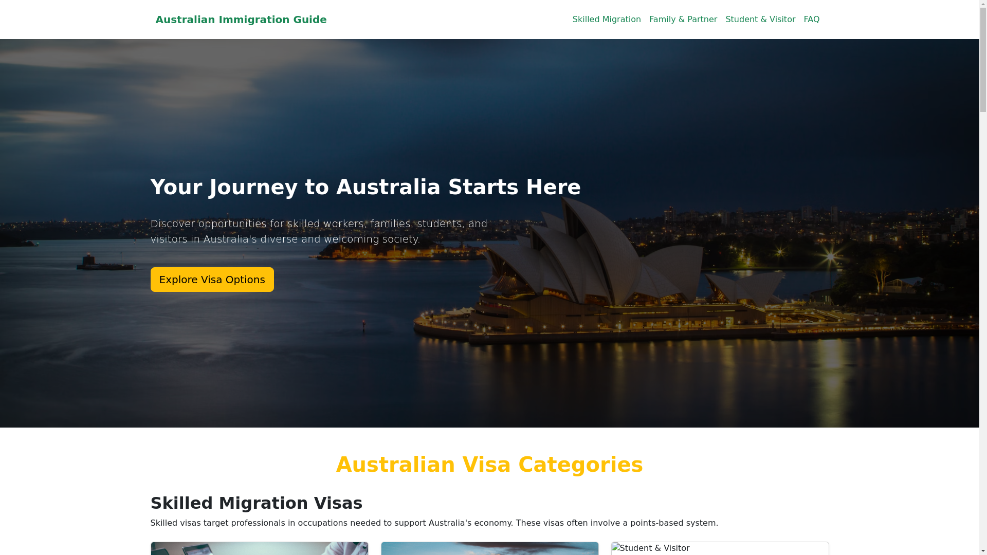 website screenshot of https://migrateaustralia.sg/