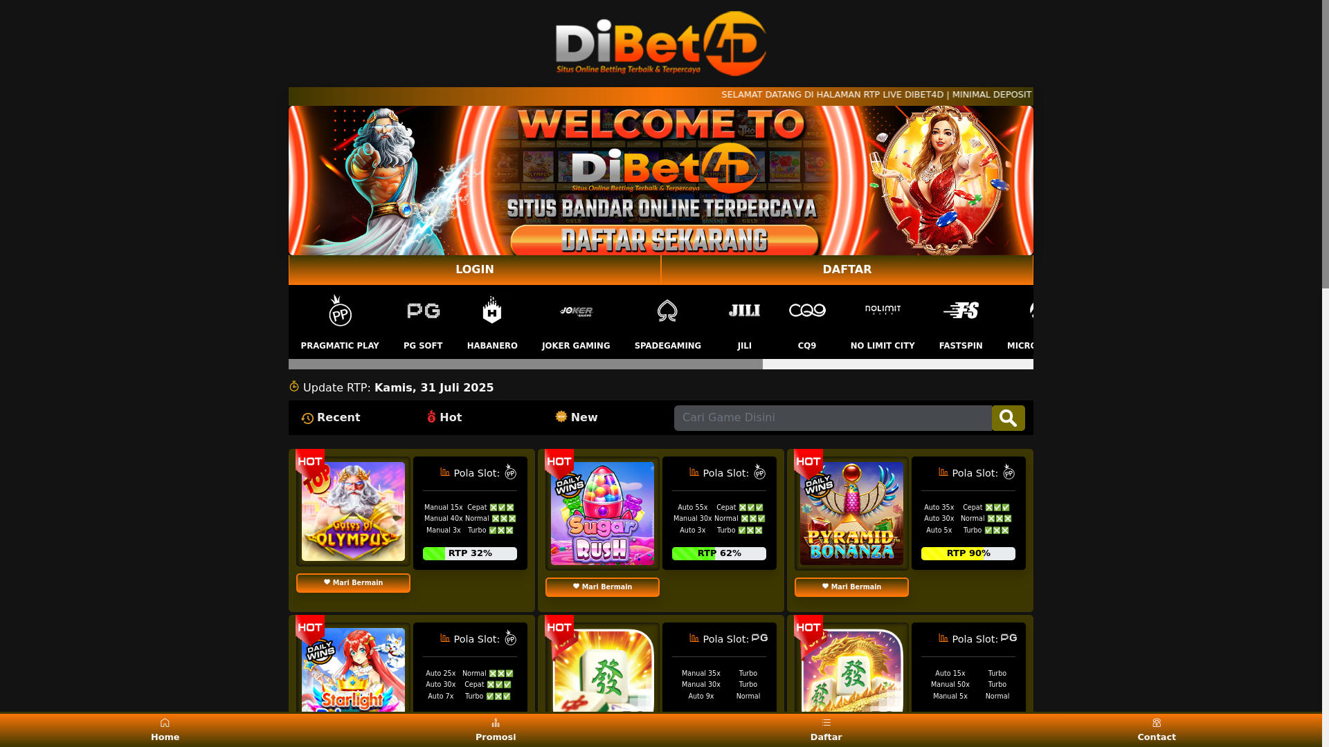 website screenshot of https://rtplivedib3t.pages.dev/