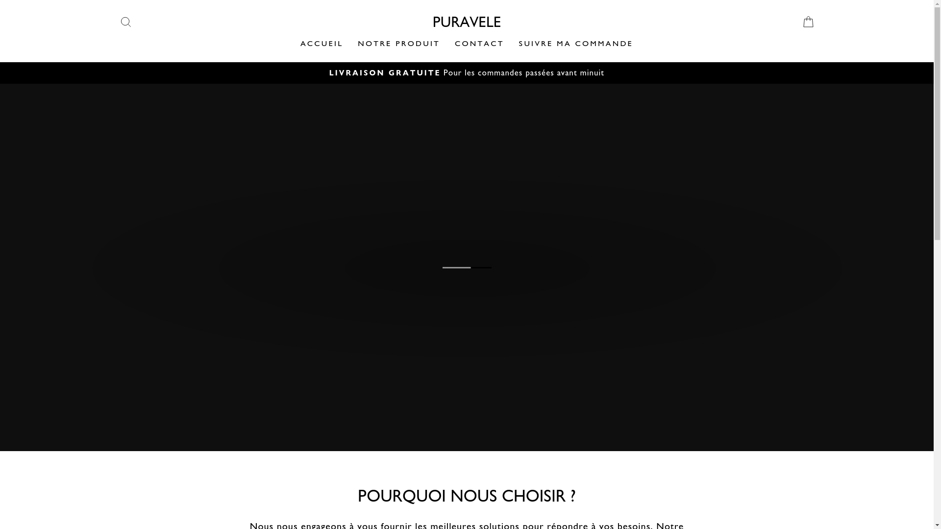 website screenshot of https://puravele.com/