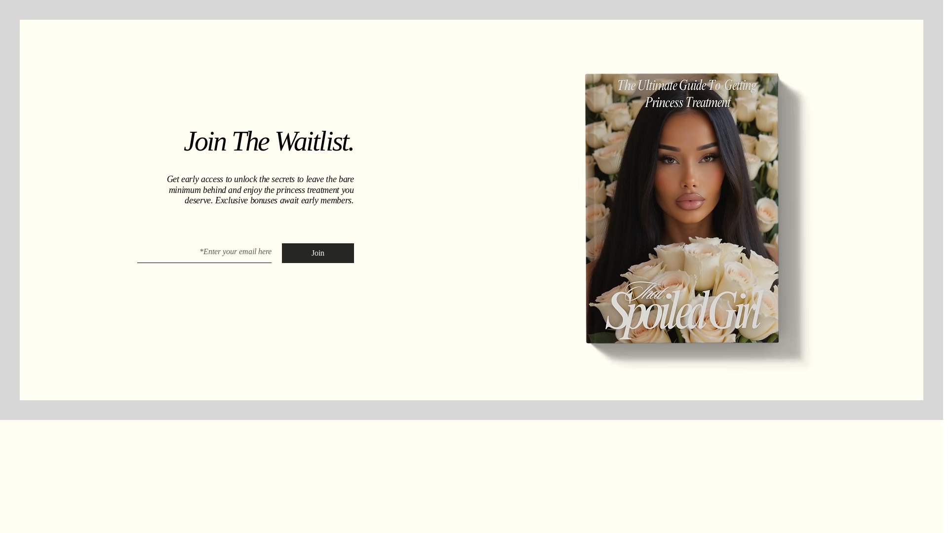 website screenshot of https://thatspoiledgirl.com/