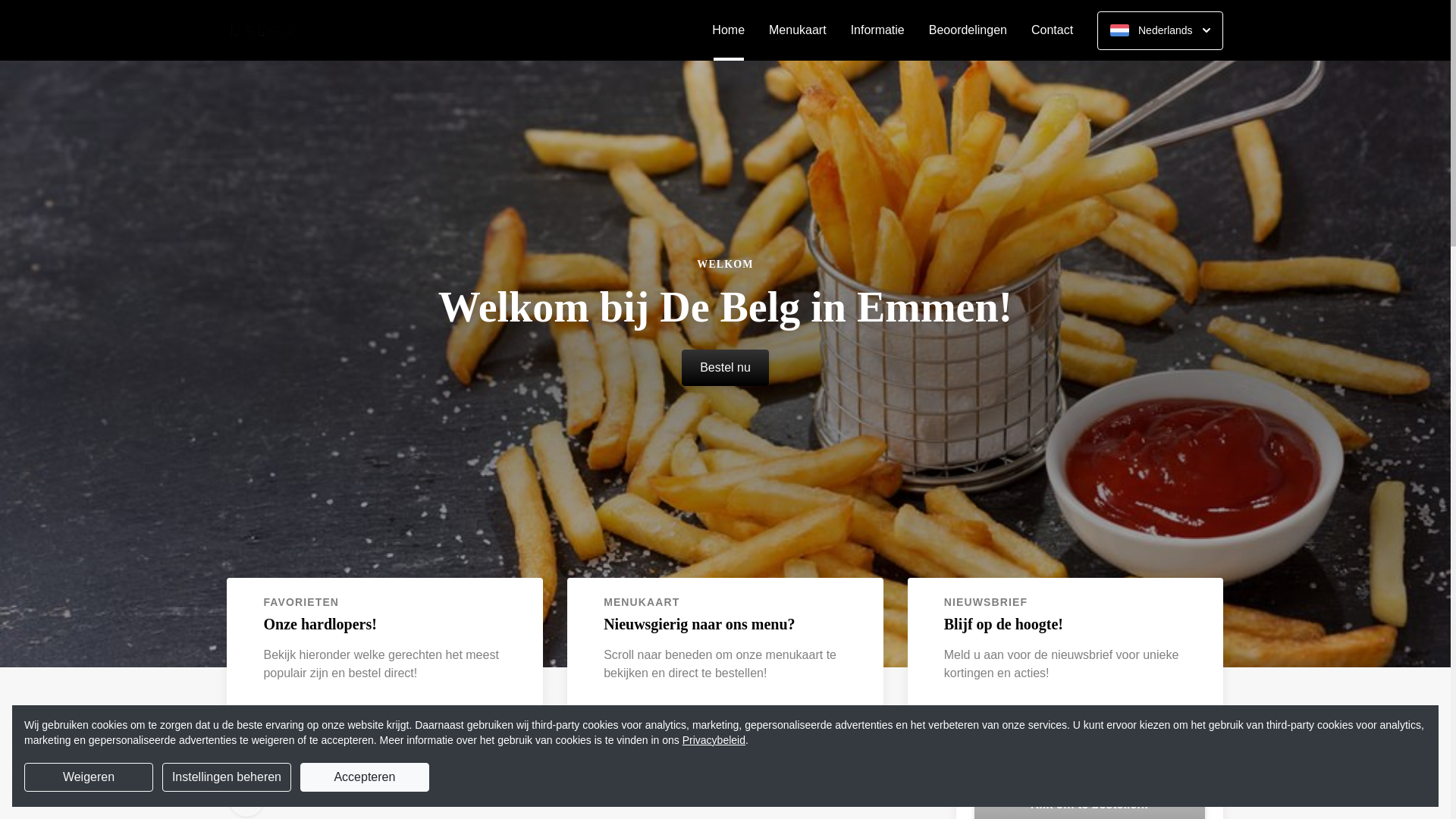 website screenshot of https://debelg-emmen.nl/