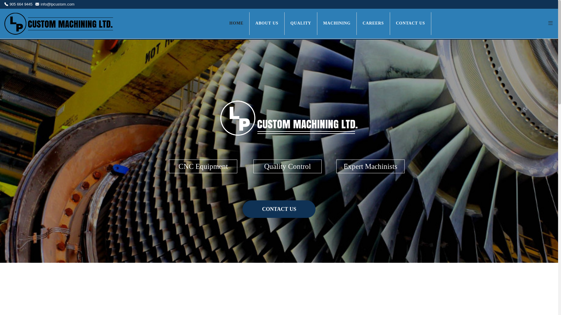 website screenshot of http://www.lpcustom.com/