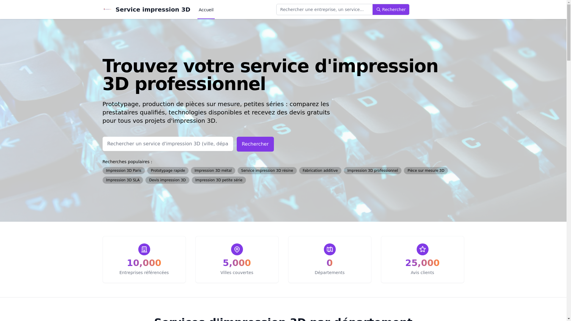 website screenshot of https://service-impression-3d.com/