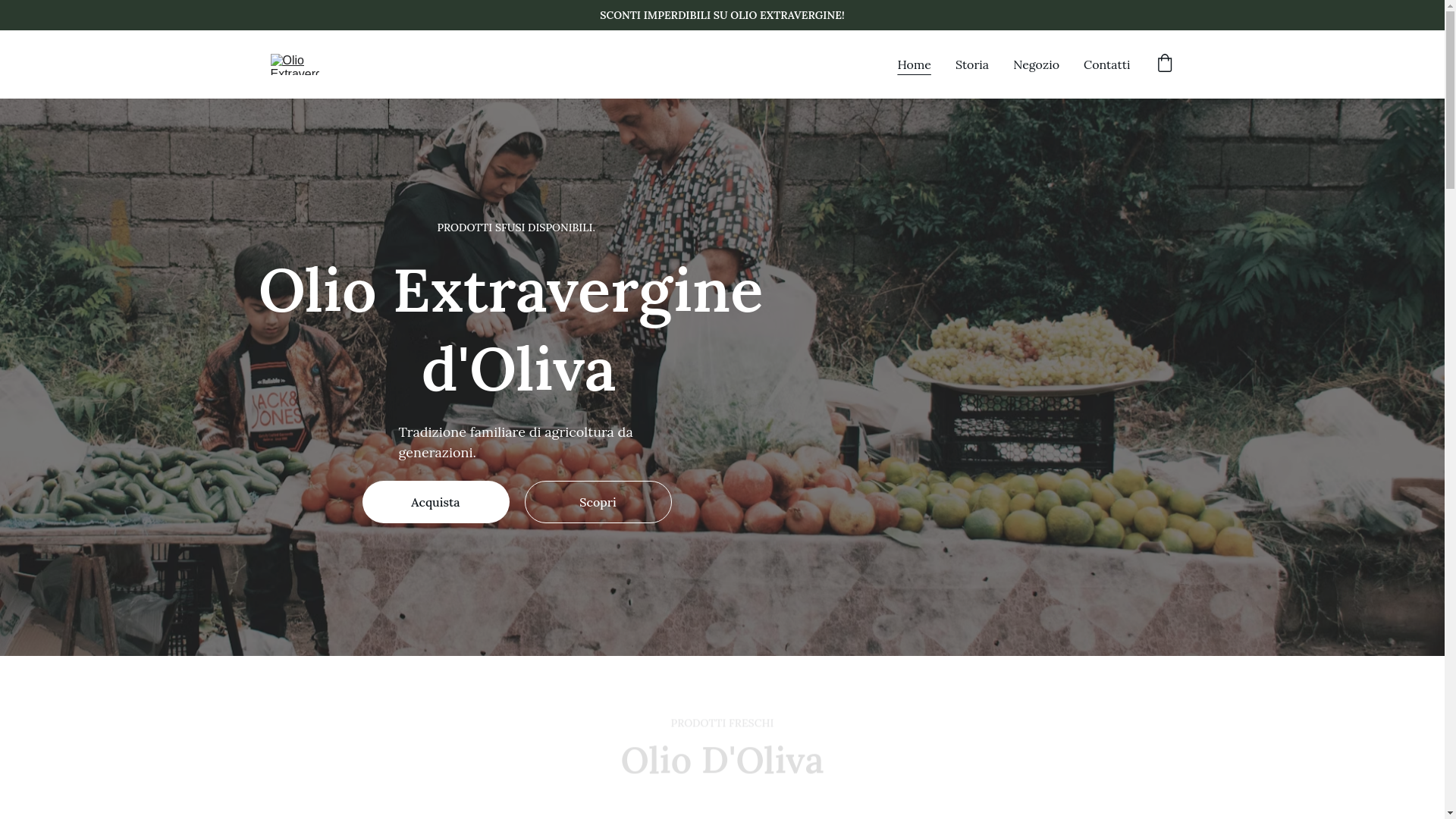 website screenshot of https://oliodolivasantucci.it/