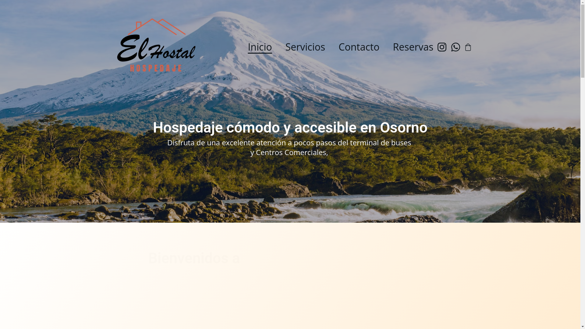 website screenshot of https://hospedajeelhostal.com/