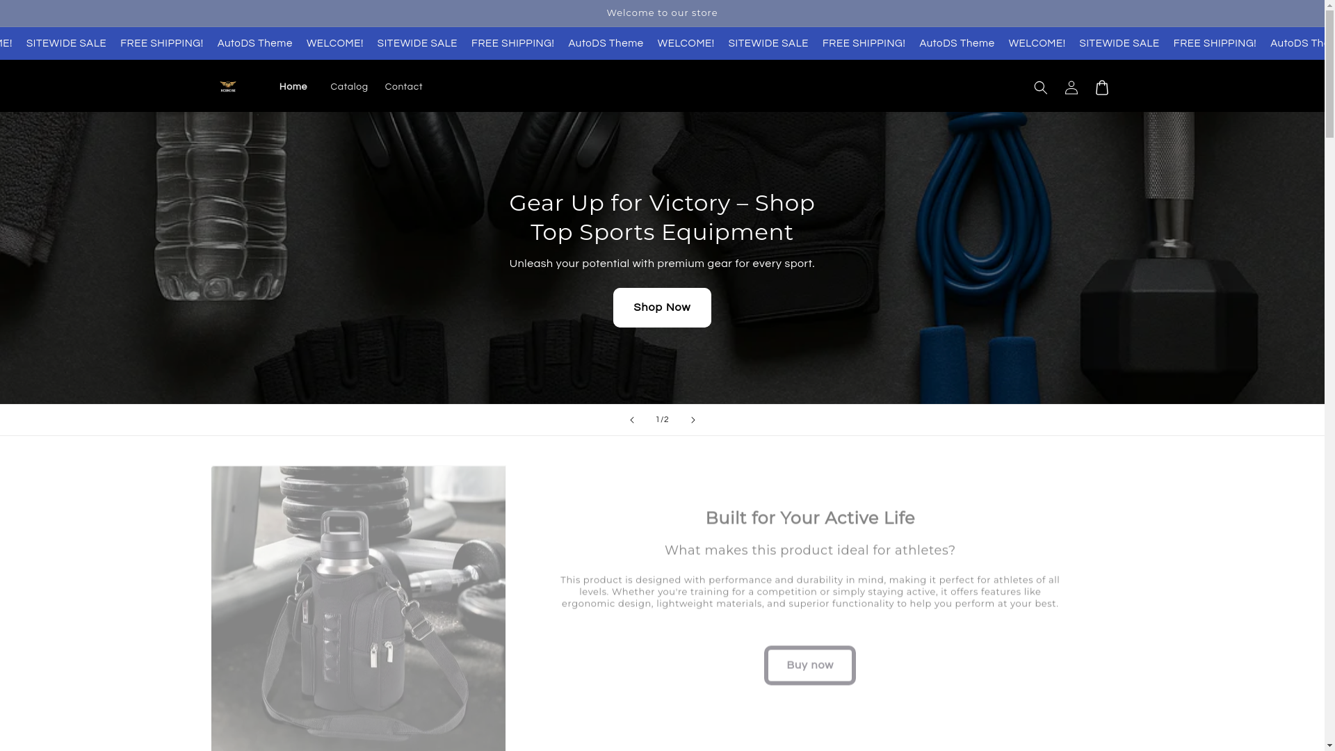 website screenshot of https://xcercise.store/