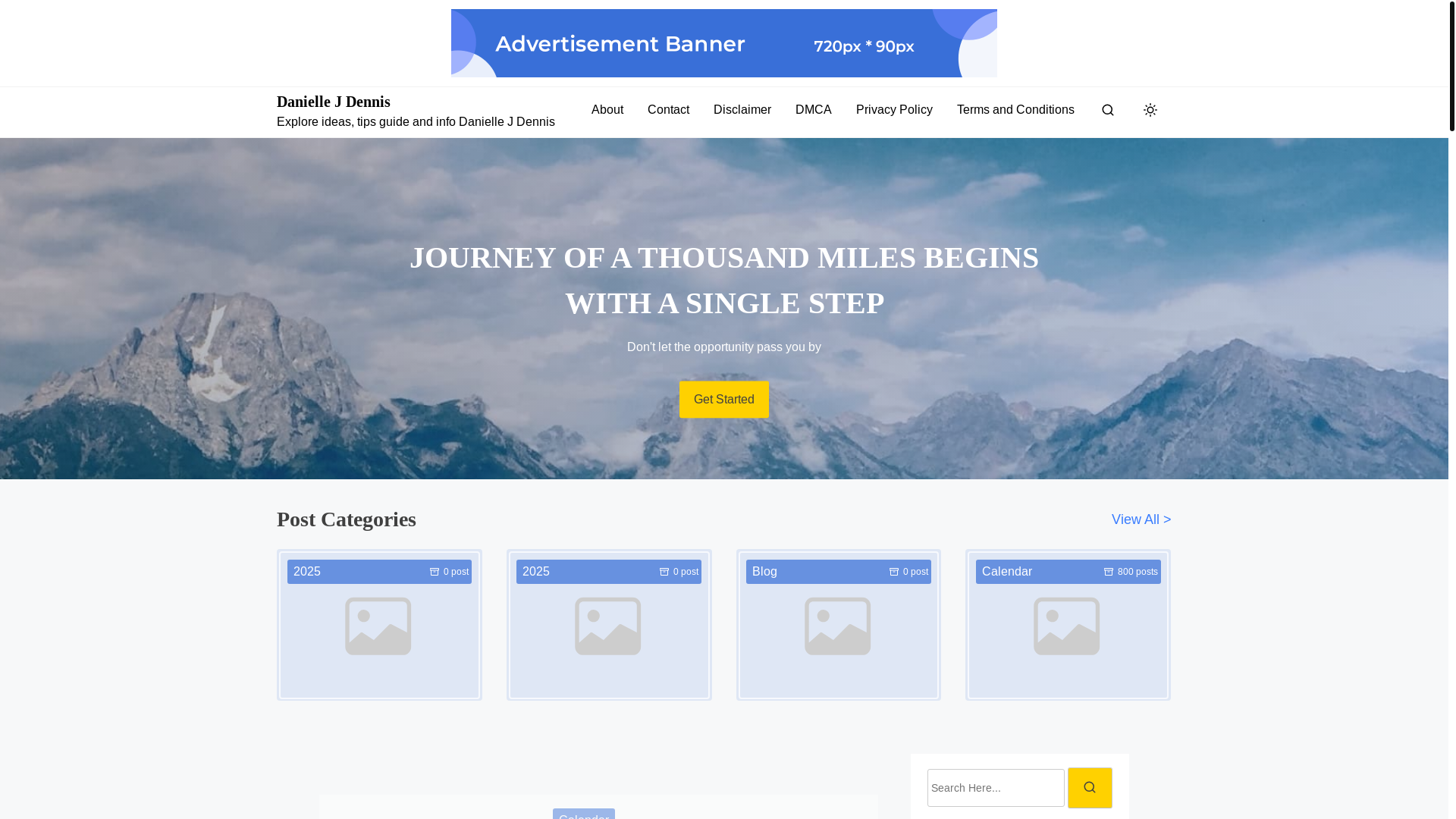 website screenshot of https://daniellejdennist.pages.dev/