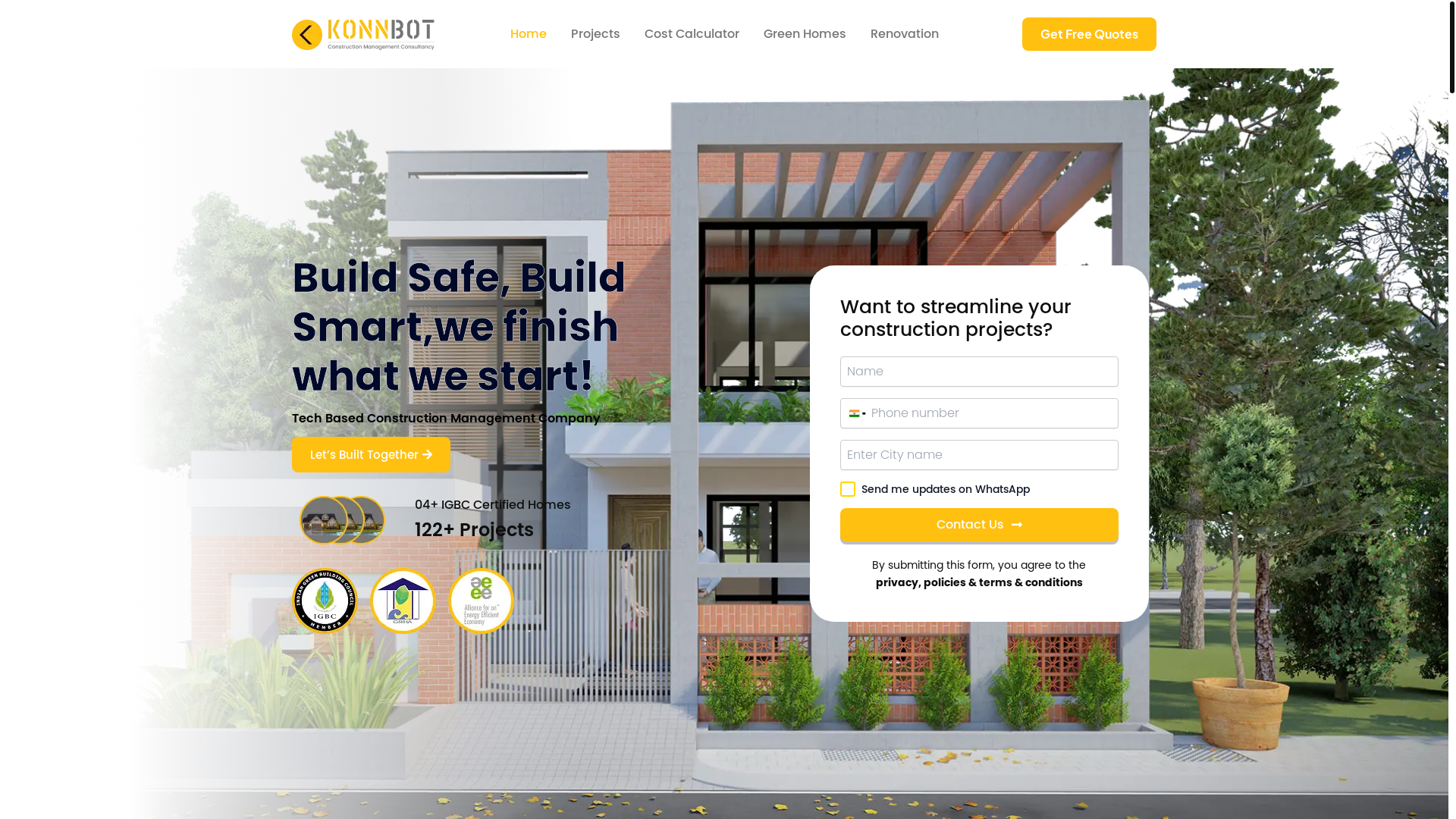 website screenshot of https://konnbot.com/
