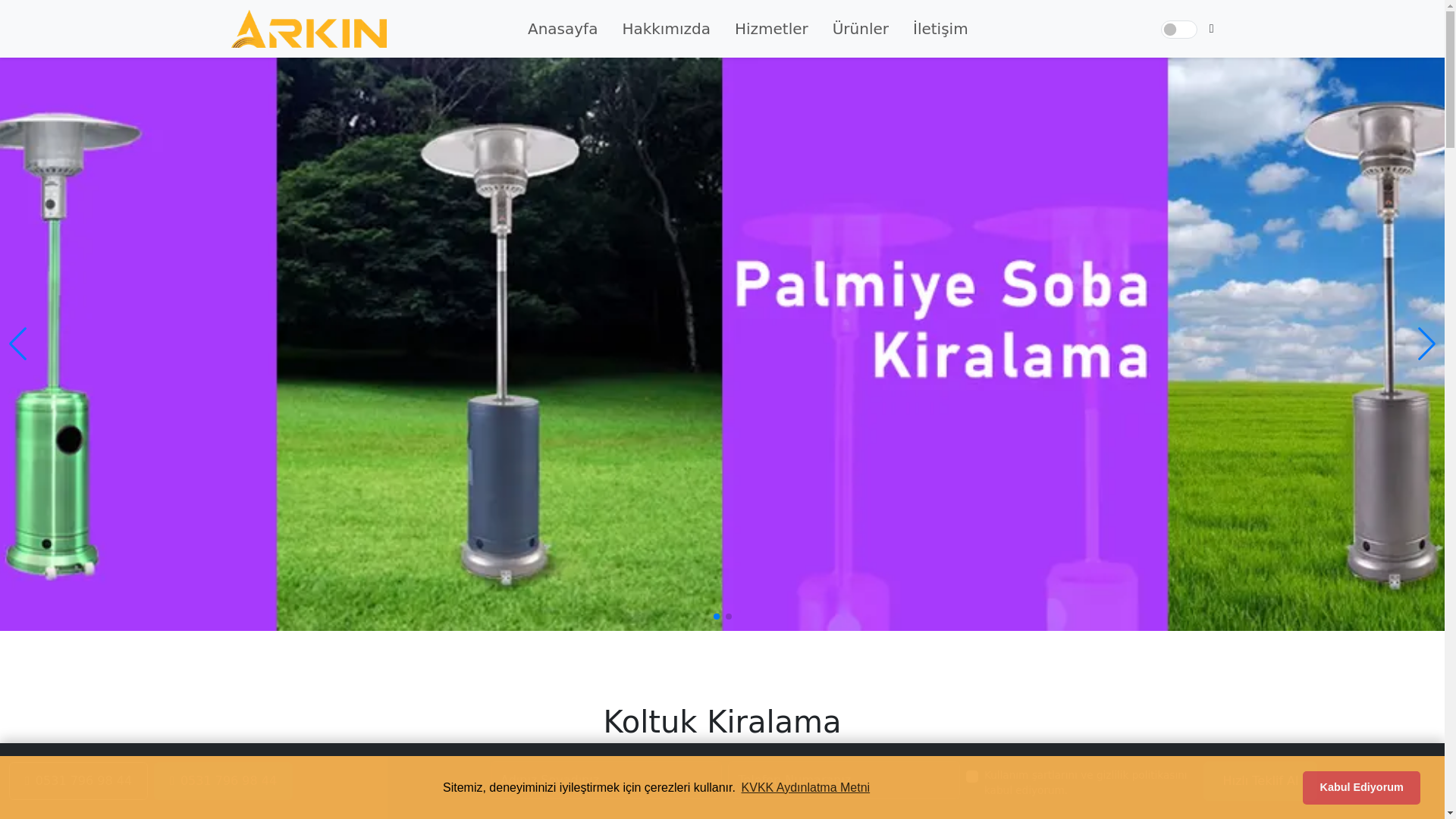website screenshot of https://palmiyesobakiralama.tr/