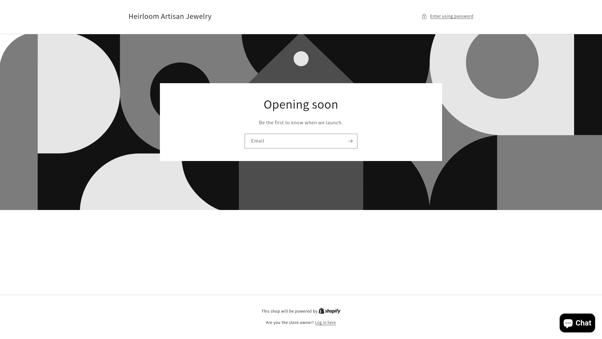 website screenshot of https://heirloomartisanjewelry.com/