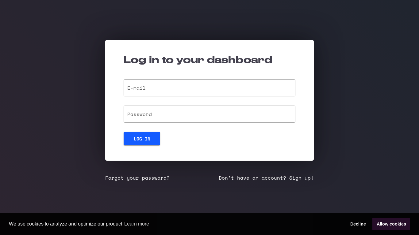 website screenshot of https://webkey-dashboard.pages.dev/