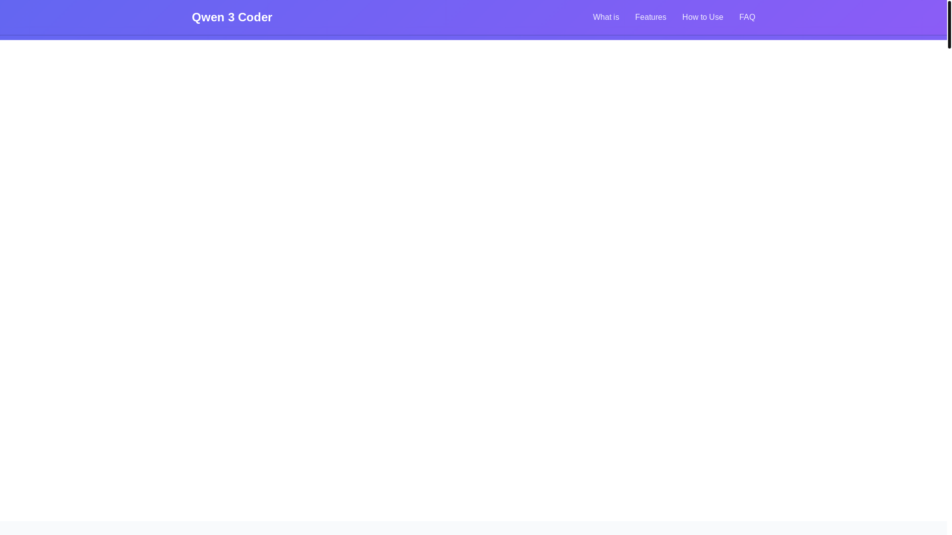 website screenshot of https://qwen3-coder.pages.dev/