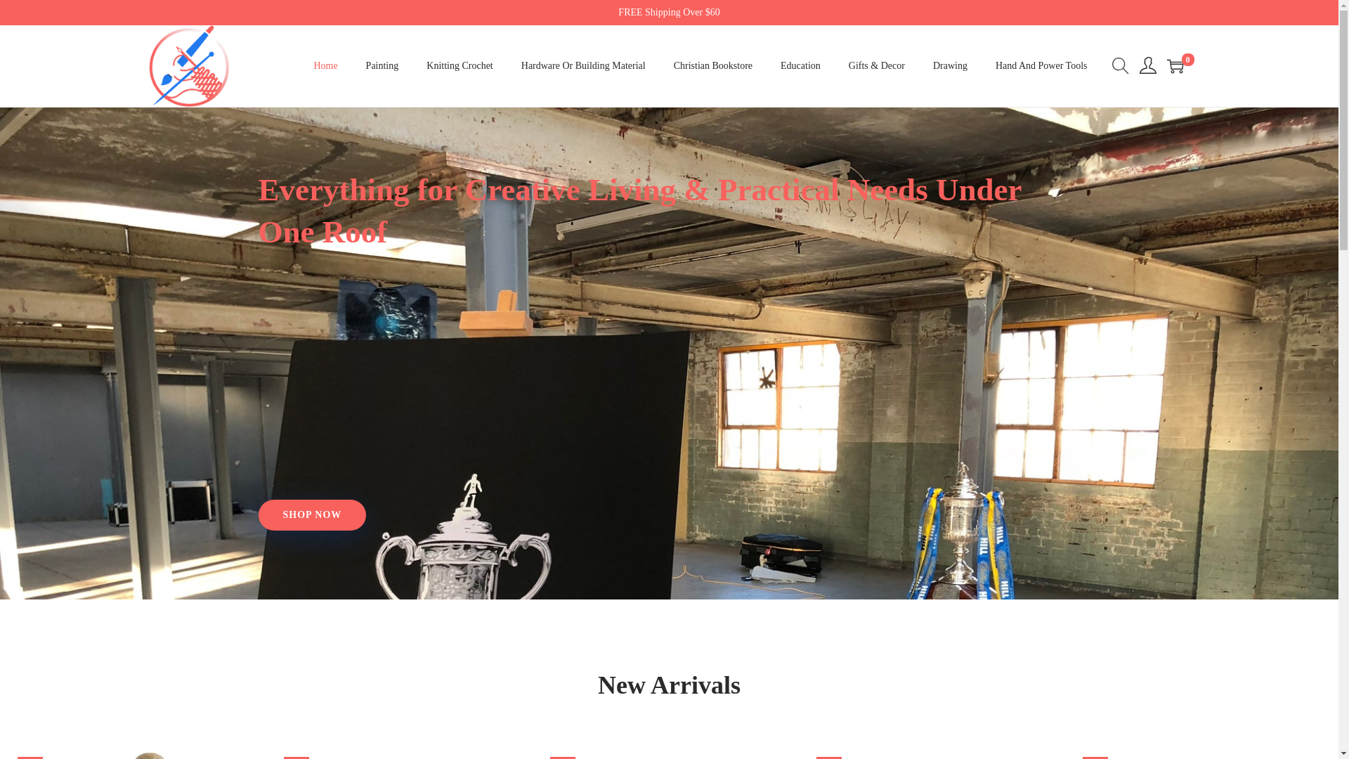 website screenshot of https://artfullivingsupplies.com/