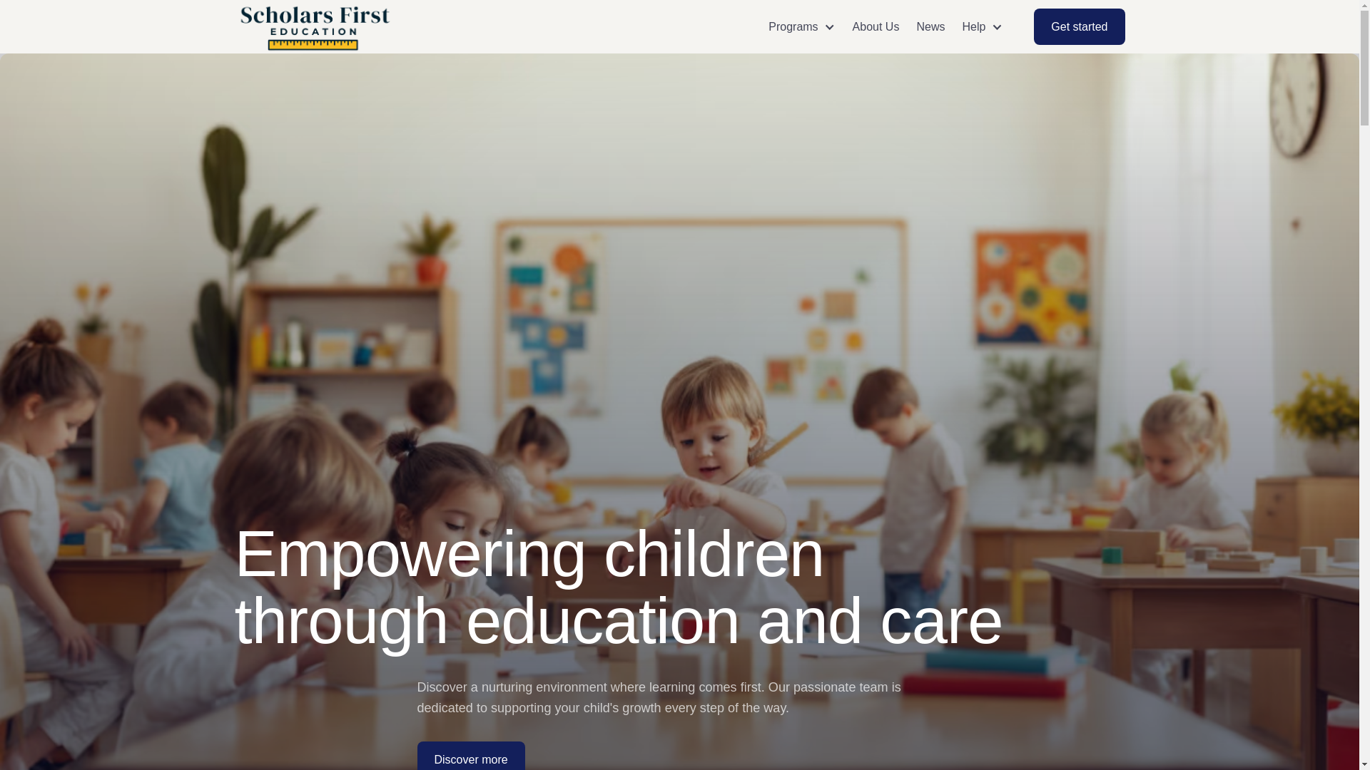 website screenshot of https://scholarsfirsteducation.com/