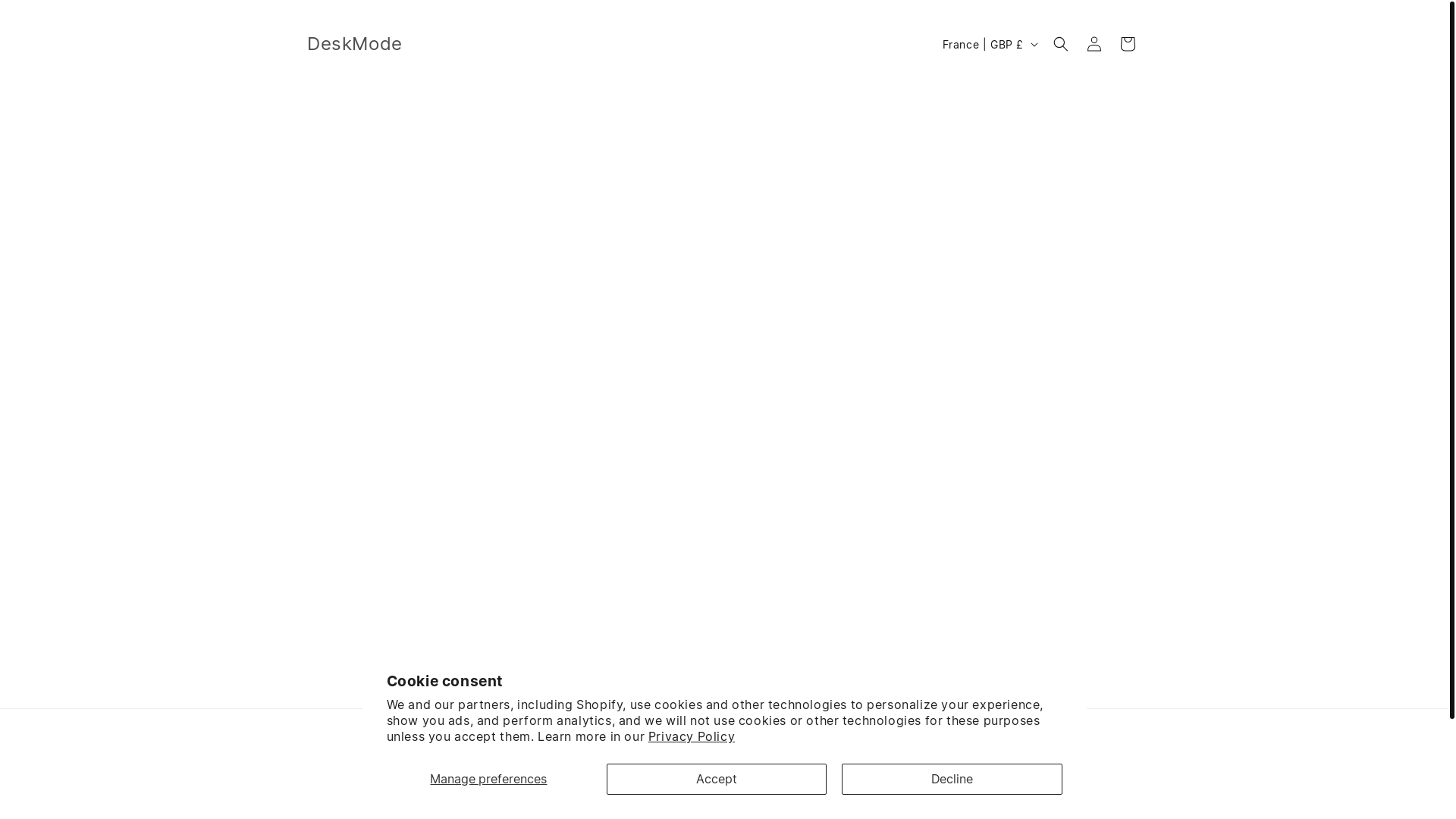 website screenshot of https://deskmode.co.uk/