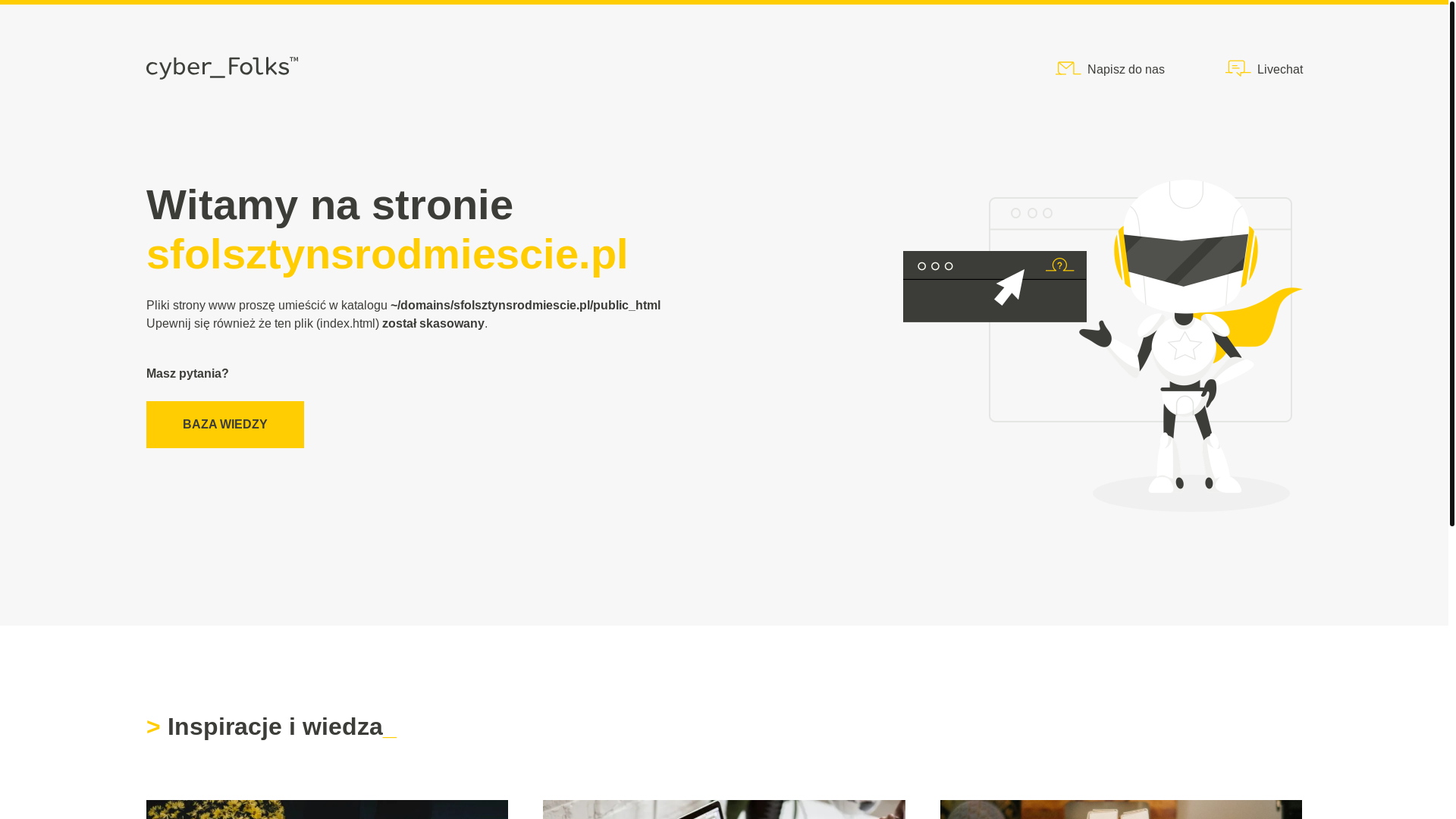 website screenshot of https://sfolsztynsrodmiescie.pl/