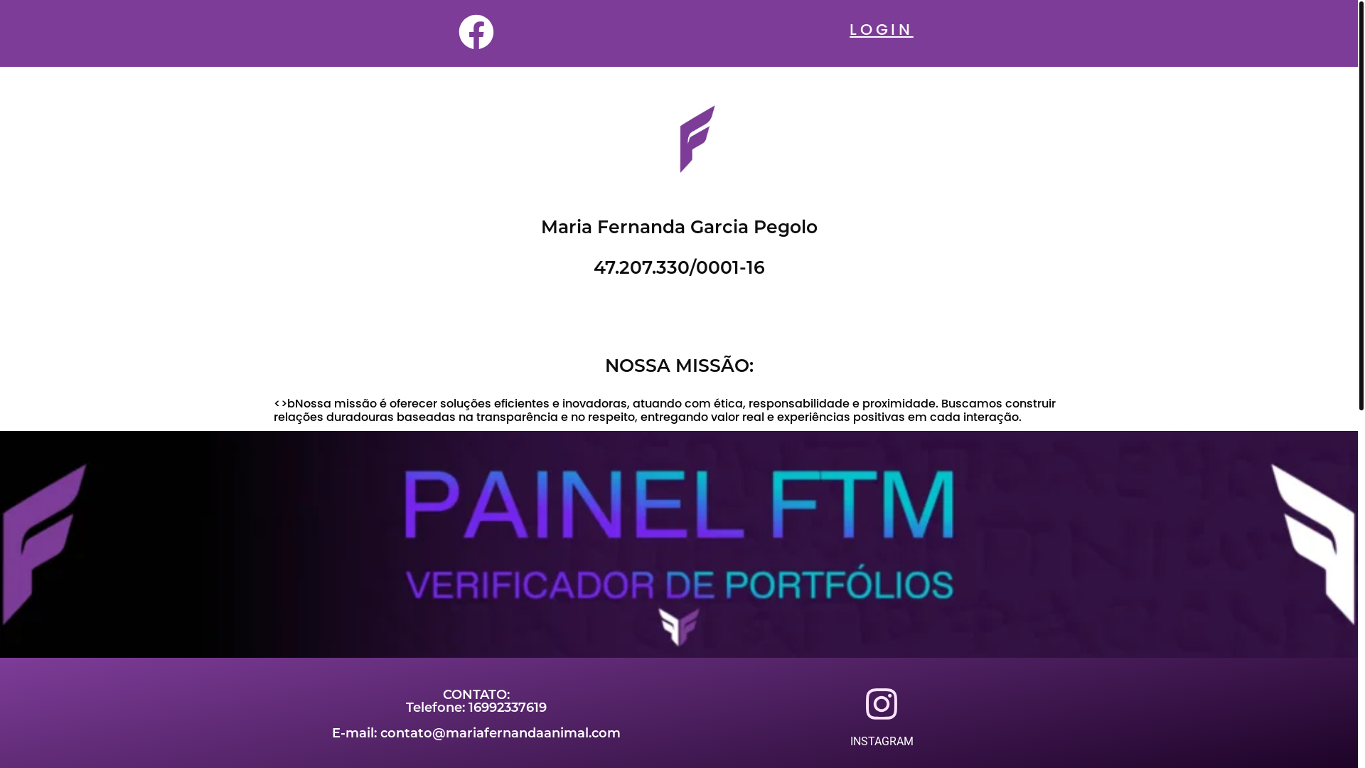 website screenshot of https://mariafernandaanimal.com/