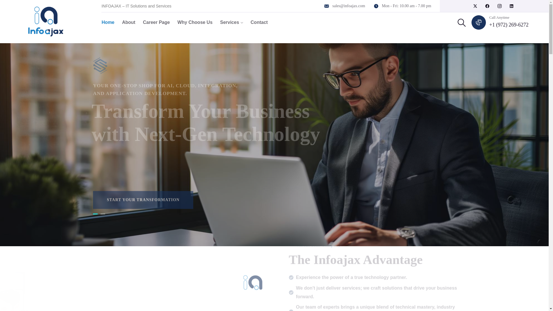 website screenshot of https://infoajax.com/
