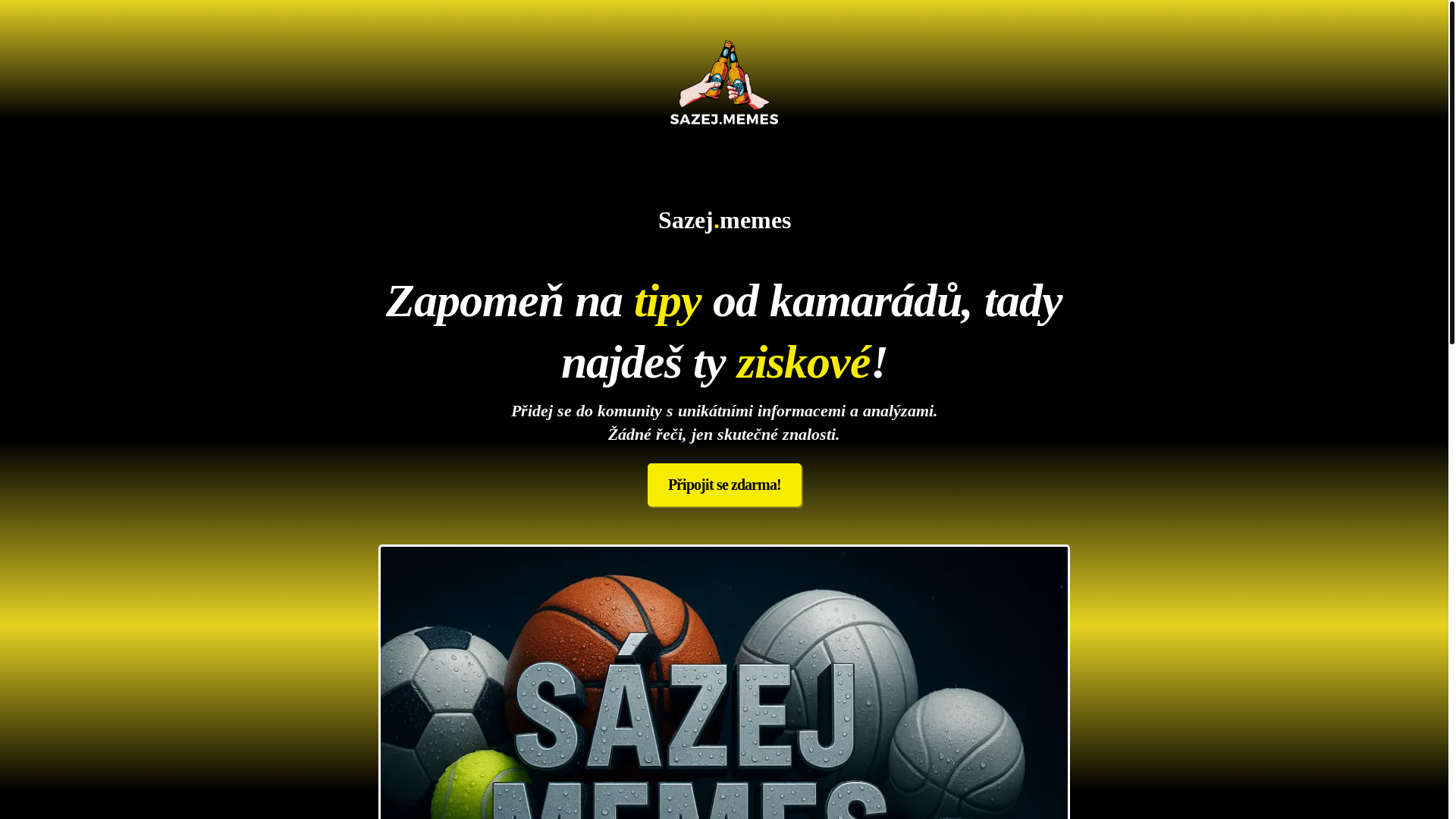 website screenshot of https://sazejmemes.com/