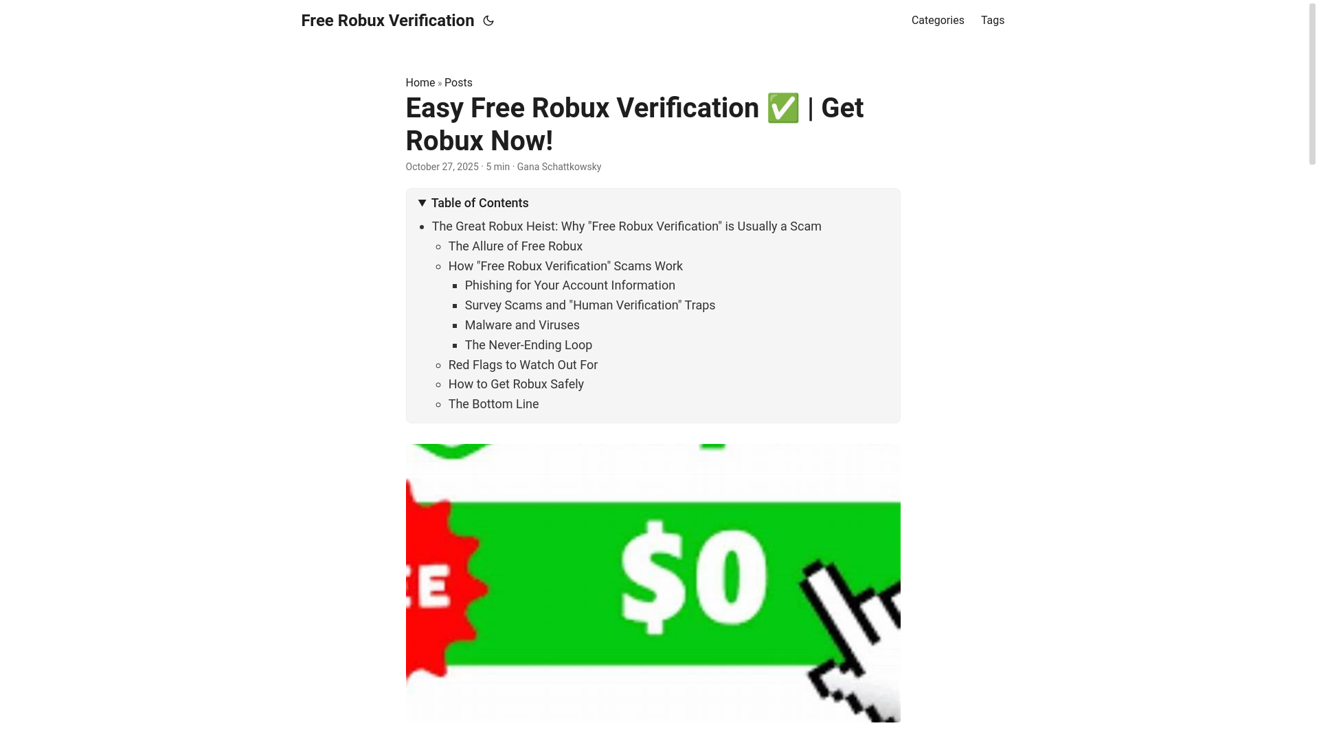 website screenshot of https://free-robux-verification.pages.dev/