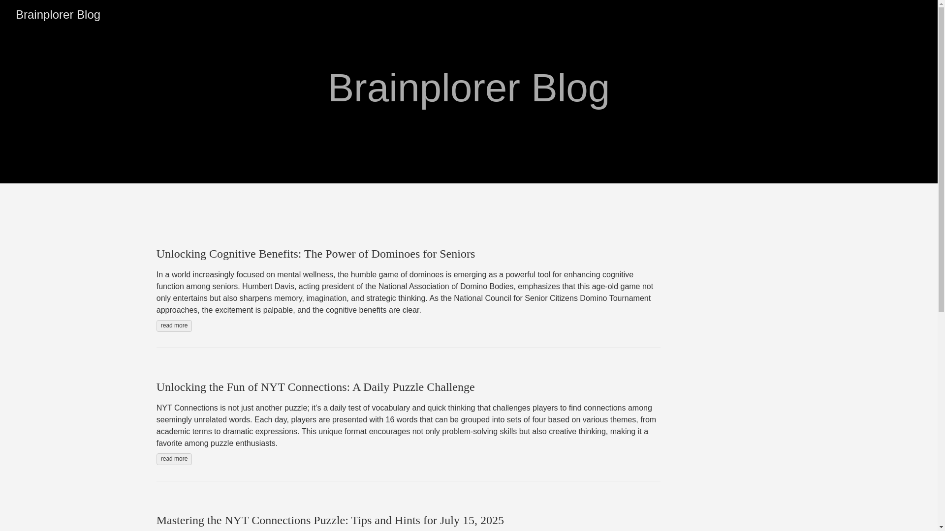 website screenshot of https://brainplorer-blog.pages.dev/