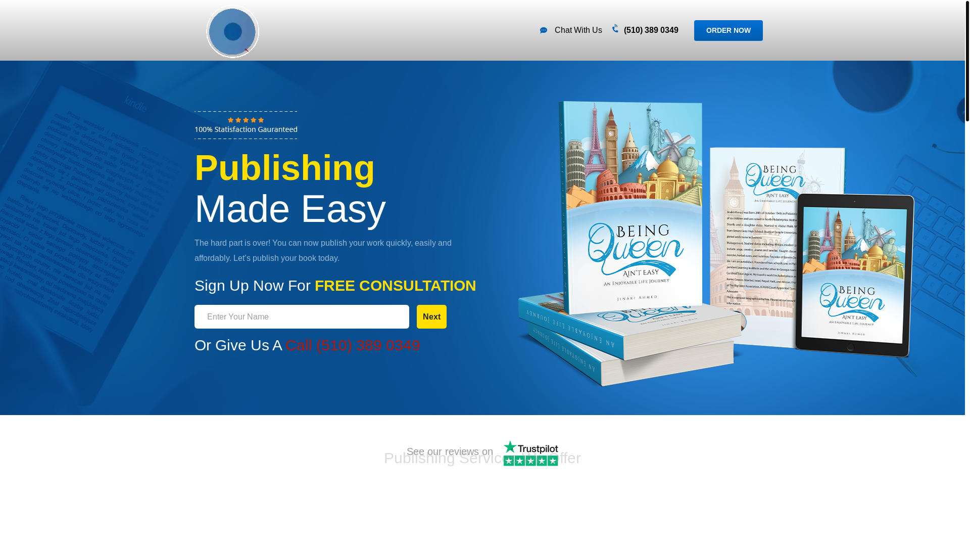 website screenshot of https://empirepublishing.co/