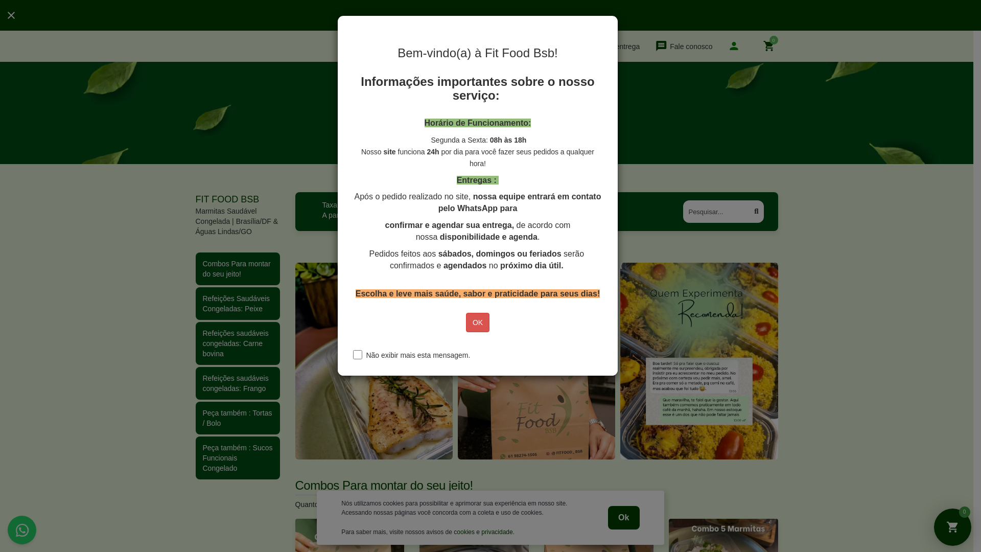 website screenshot of https://fitfoodbsb.com.br/
