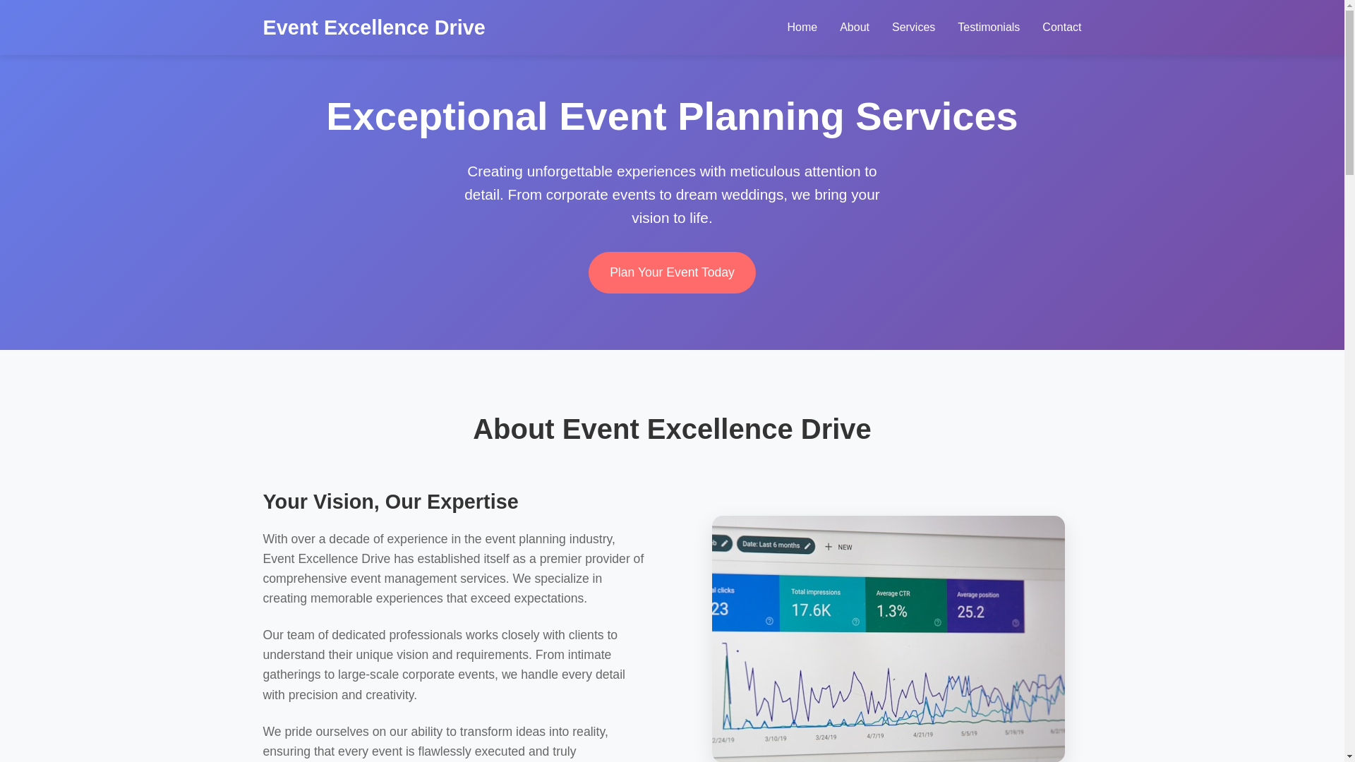 website screenshot of https://eventexcellencedrive.digital/
