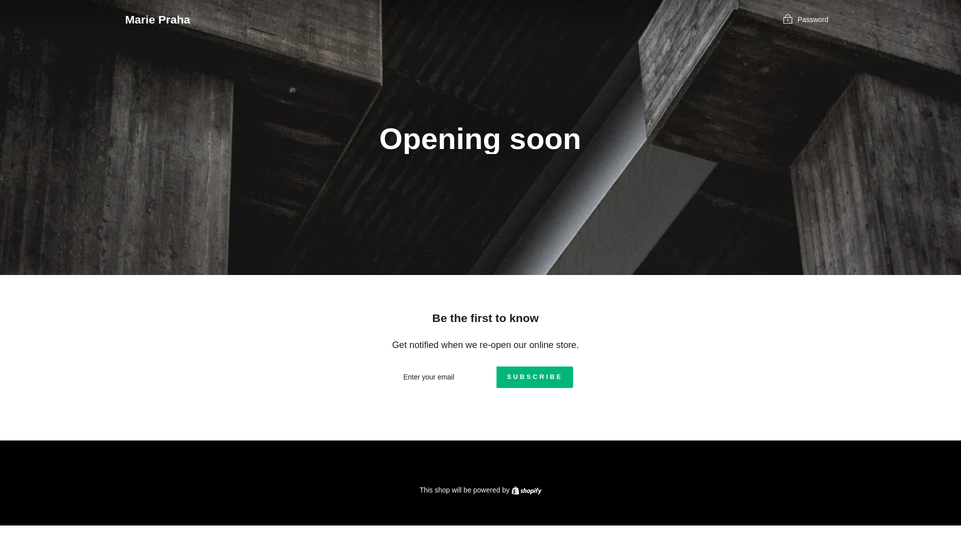 website screenshot of https://marie-praha.cz/