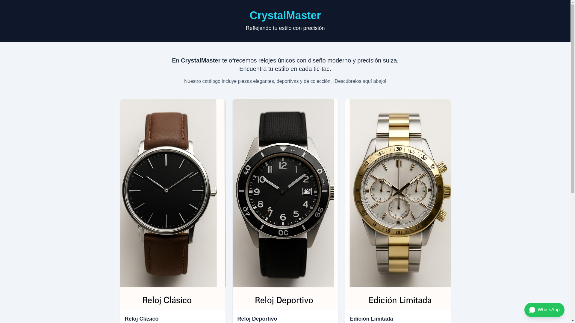 website screenshot of https://crystalmasterwatchparts.com/