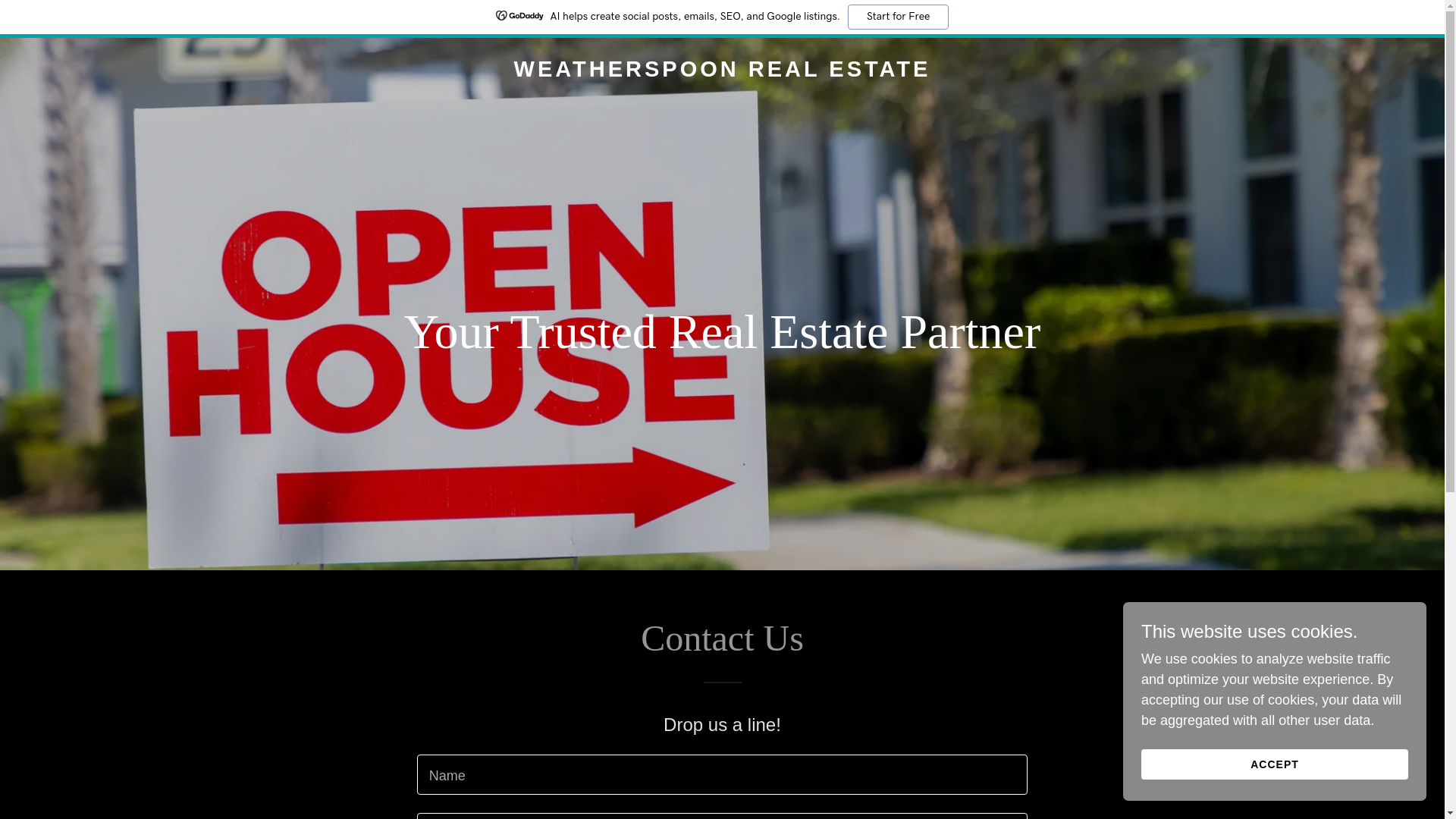 website screenshot of https://weatherspoonrealestate.com/