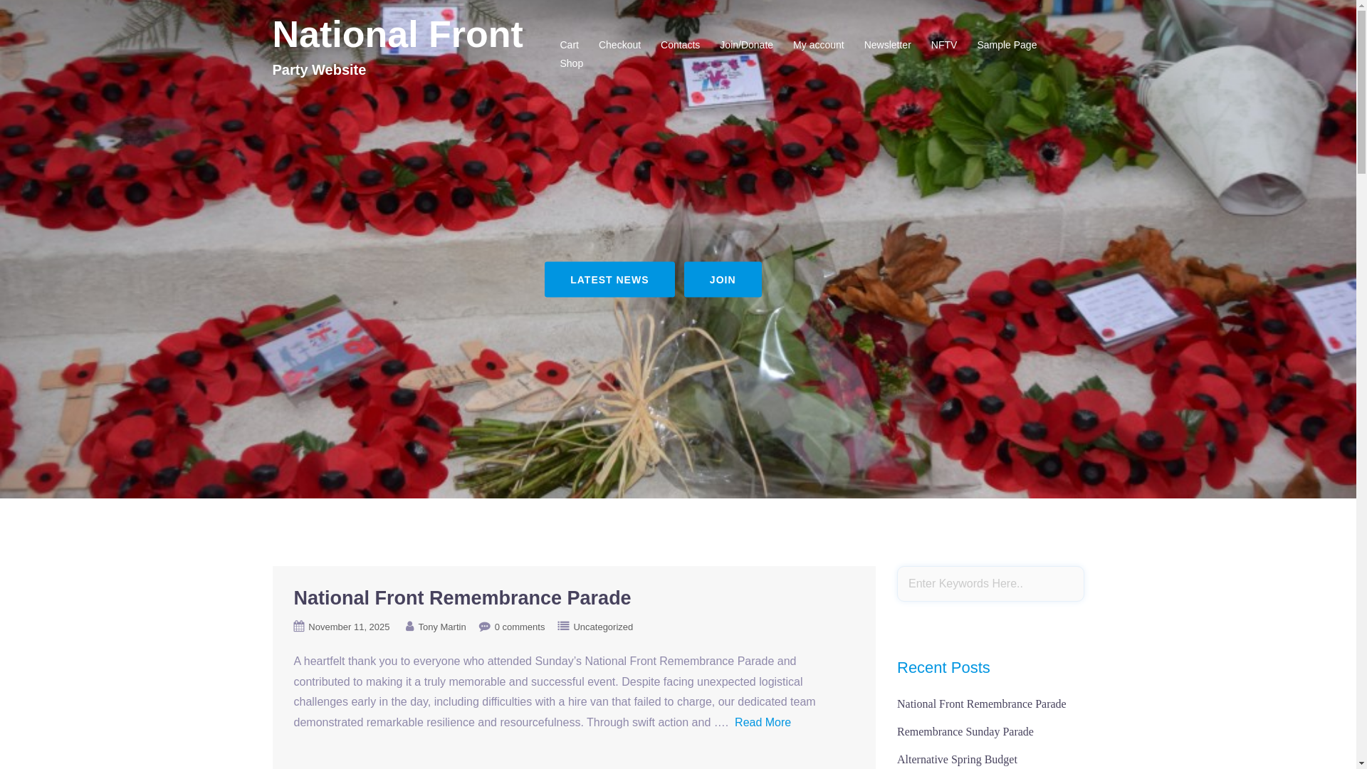 website screenshot of http://natfront.info/