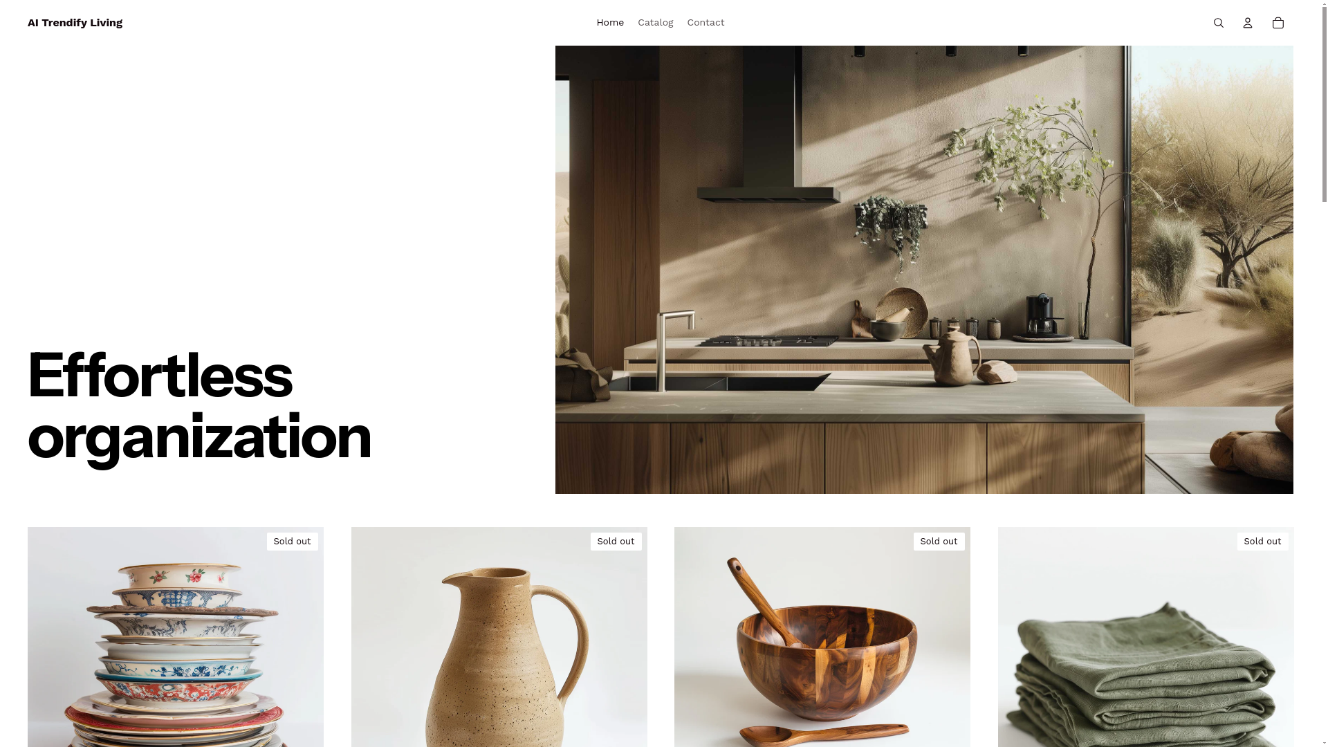 website screenshot of https://aitrendifyliving.com/