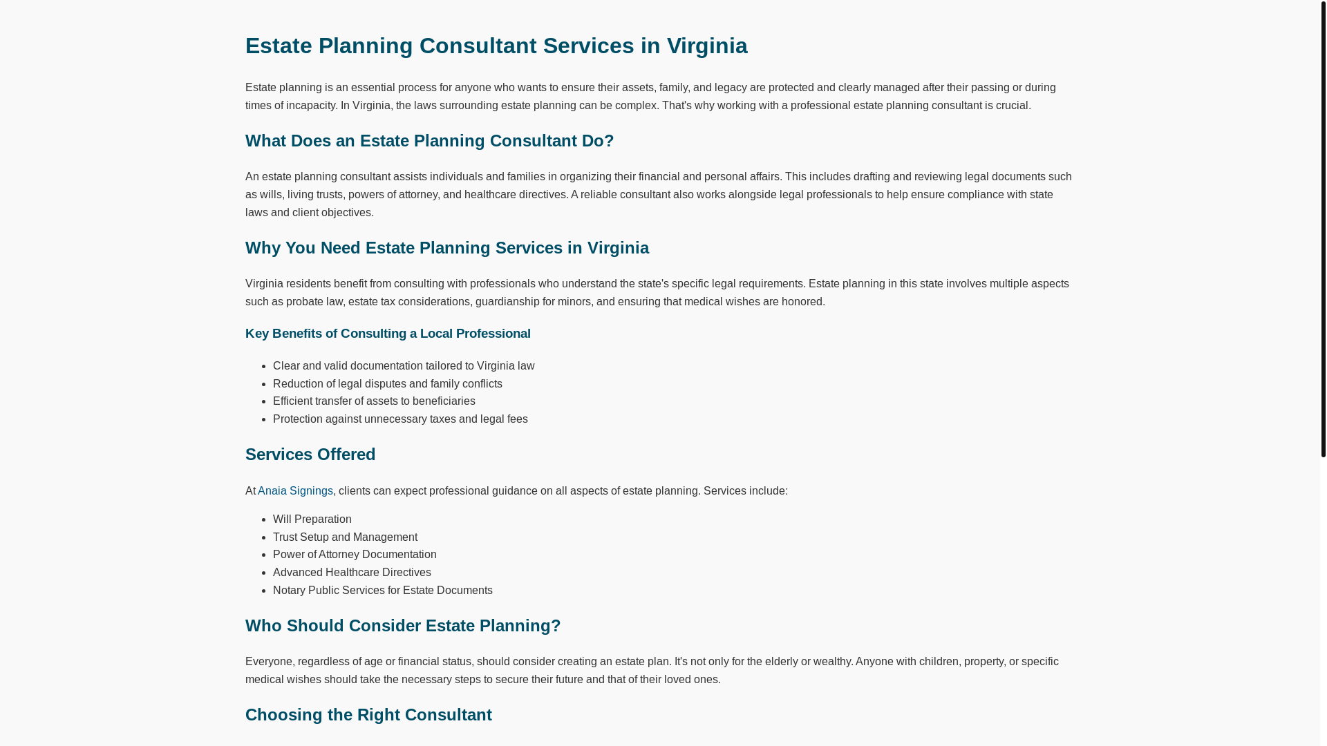 website screenshot of https://estate-planning-virginia.pages.dev/