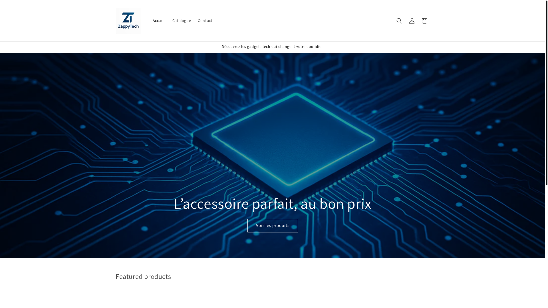 website screenshot of https://zappytech.fr/