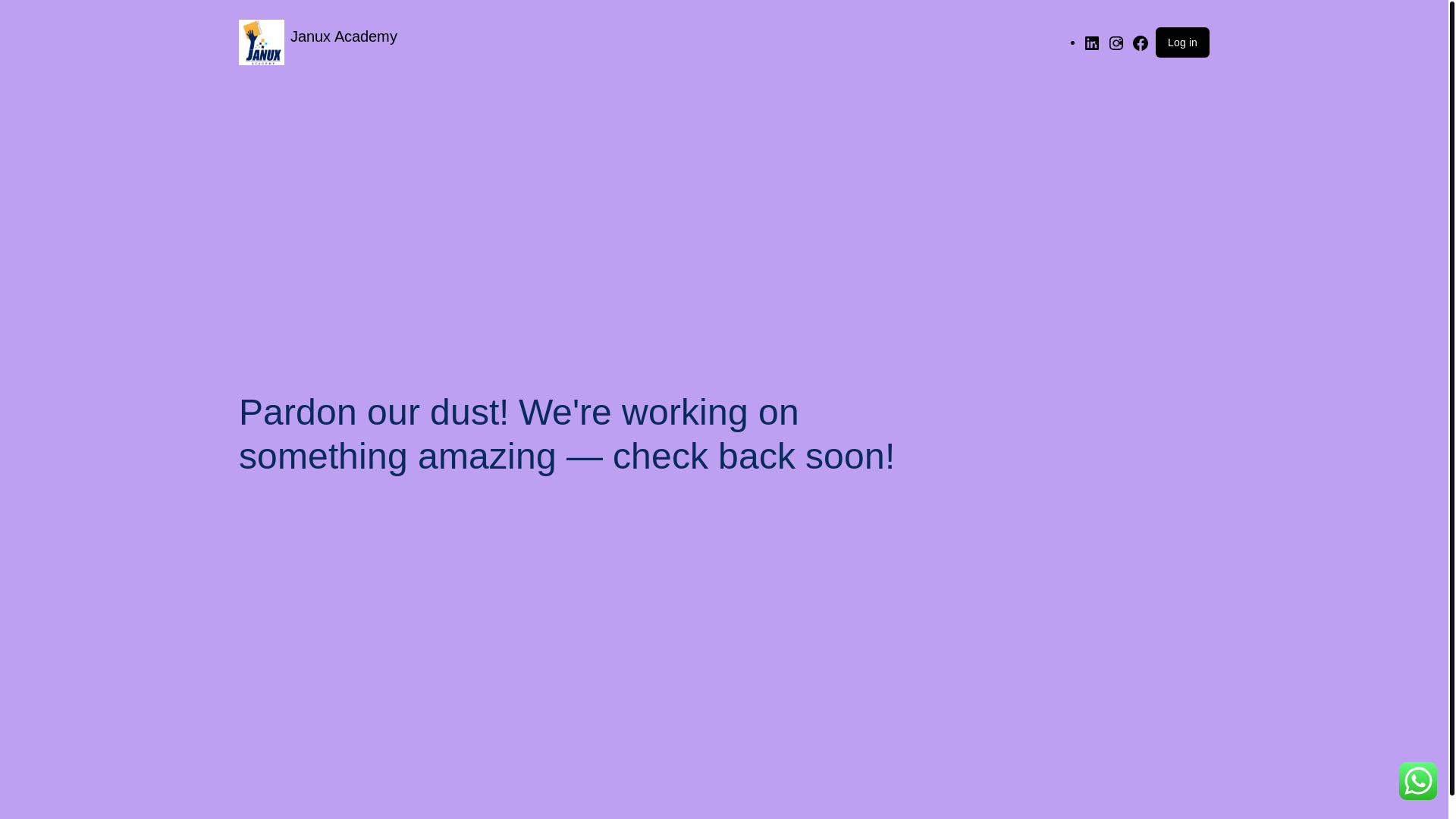 website screenshot of https://januxacademy.lk/