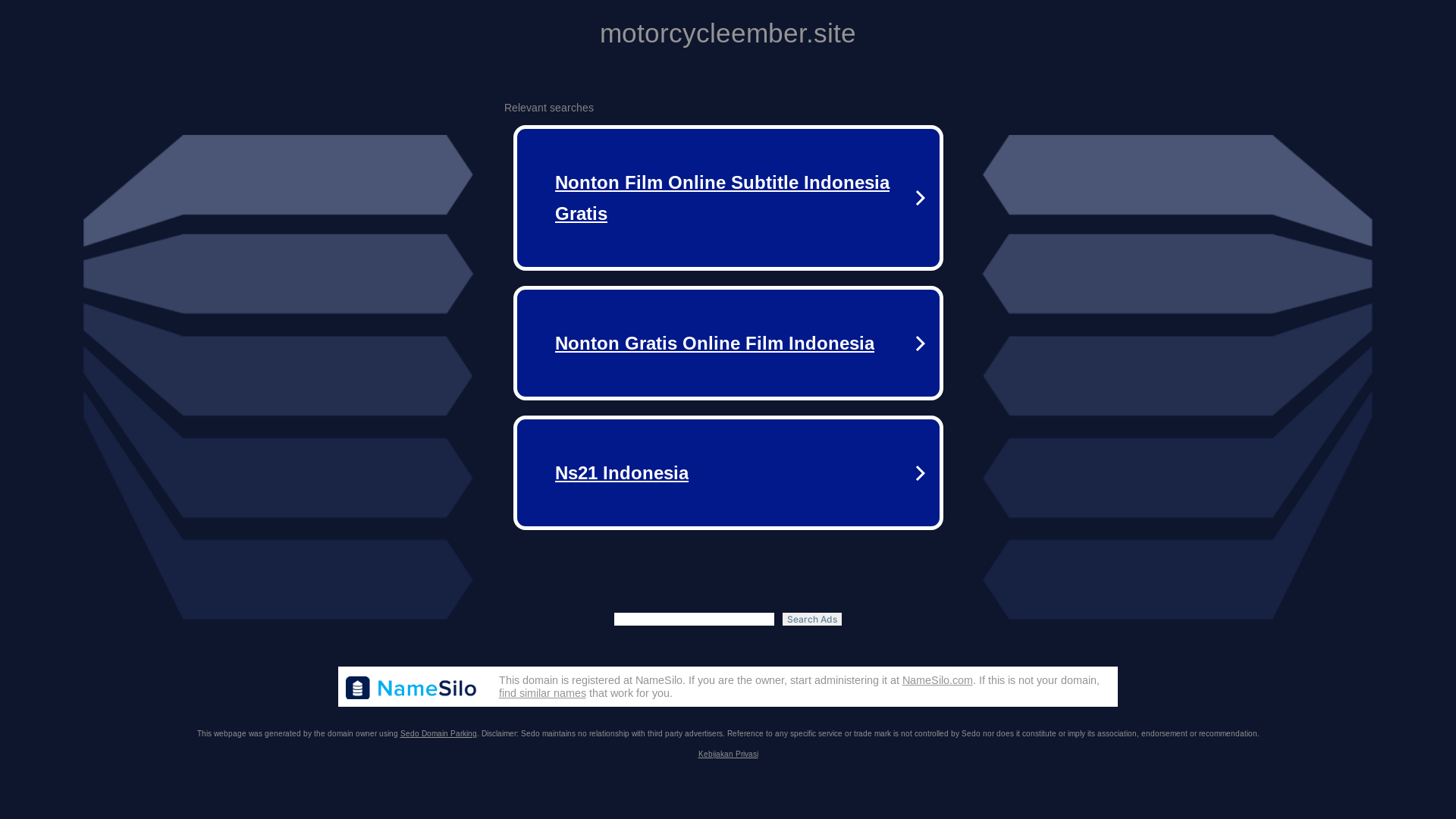 website screenshot of https://motorcycleember.site/