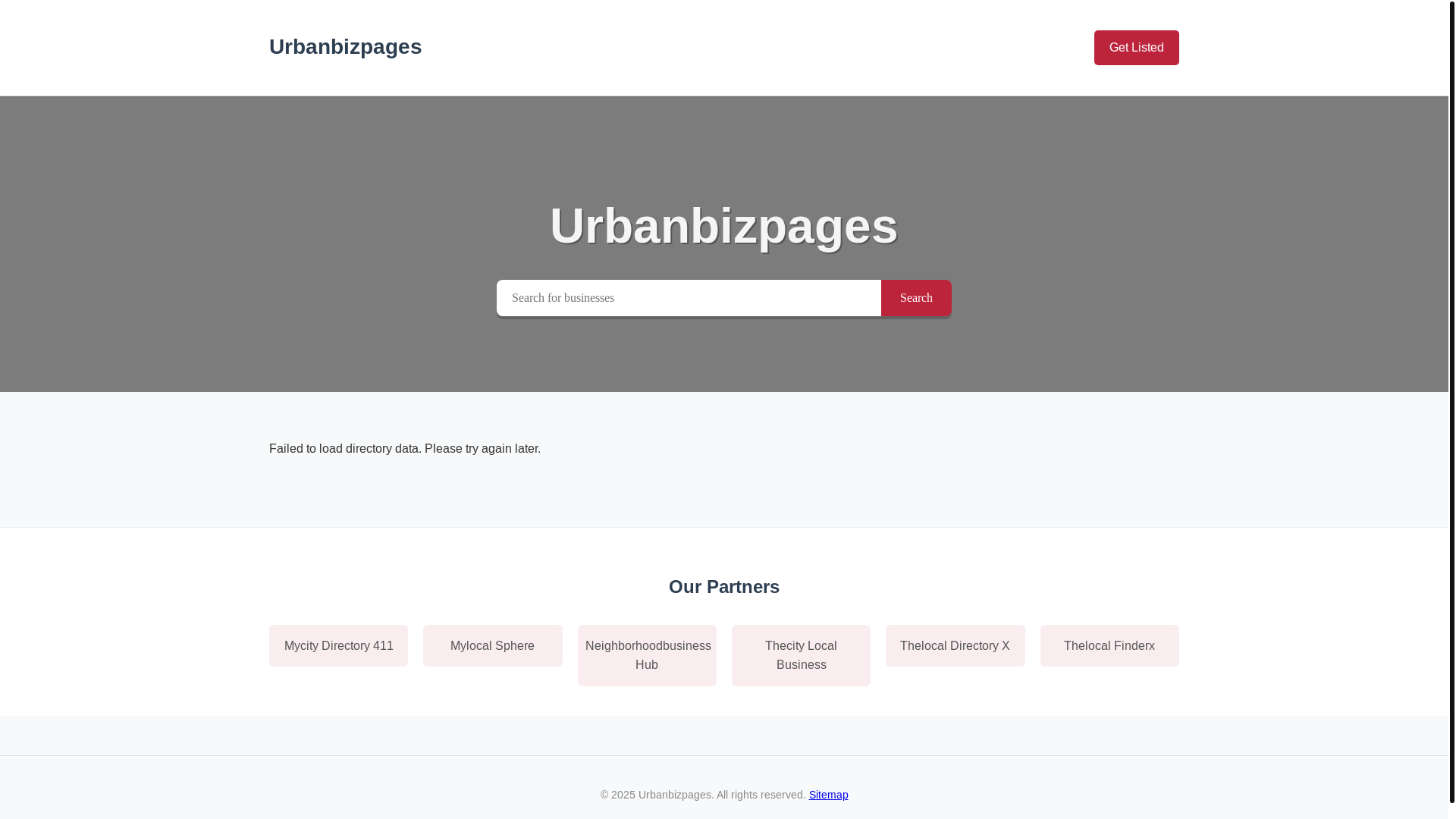 website screenshot of https://urbanbizpages.pages.dev/