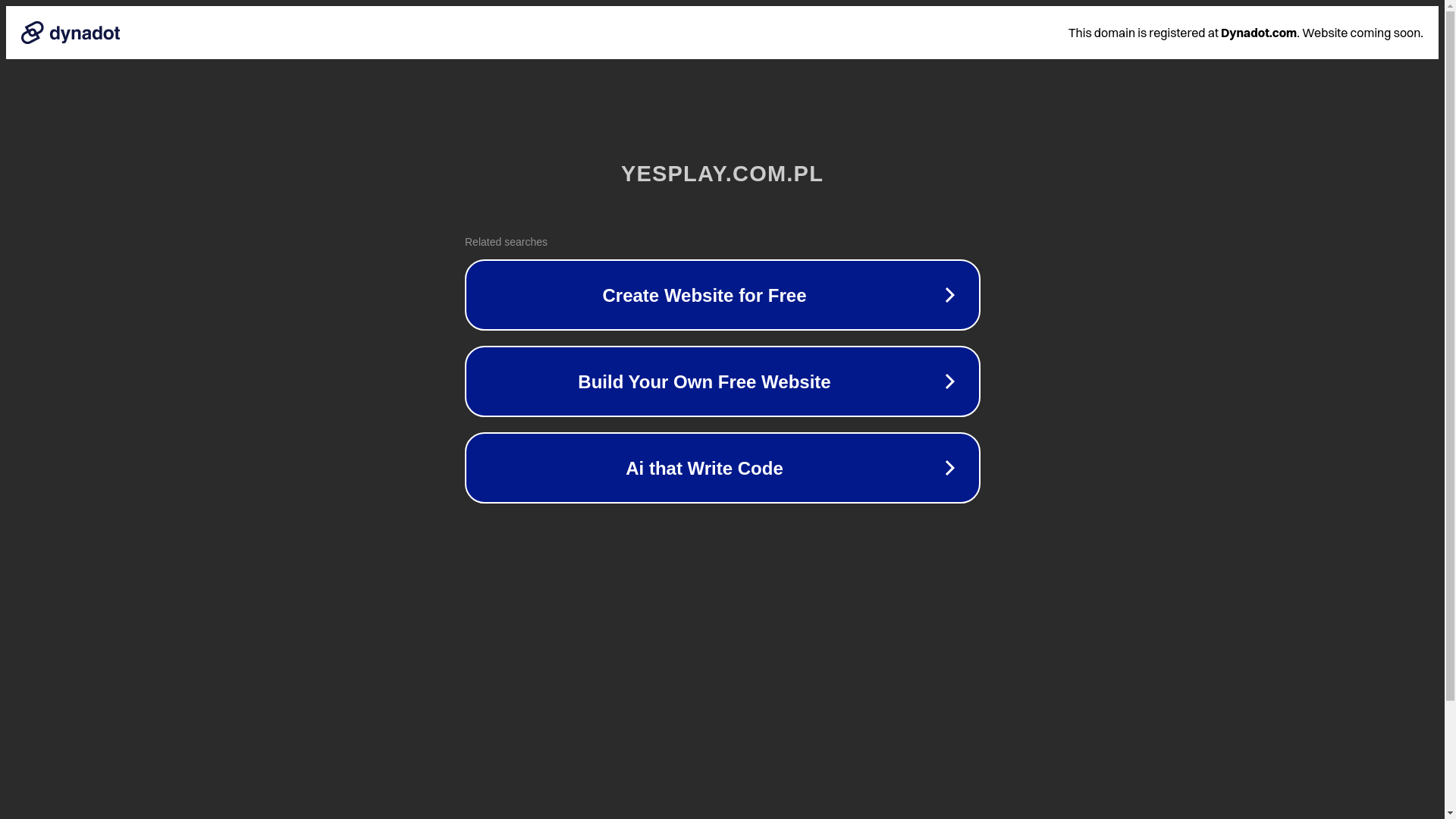 website screenshot of https://yesplay.com.pl/