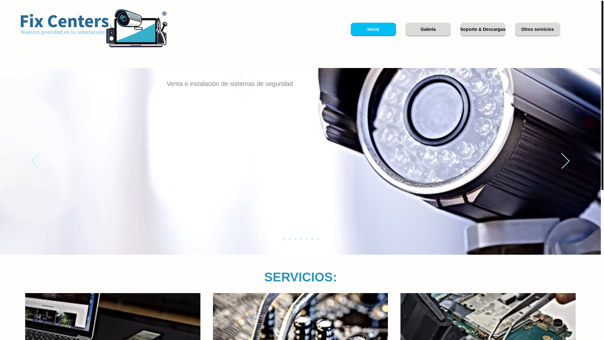 website screenshot of https://fixcenters.mx/