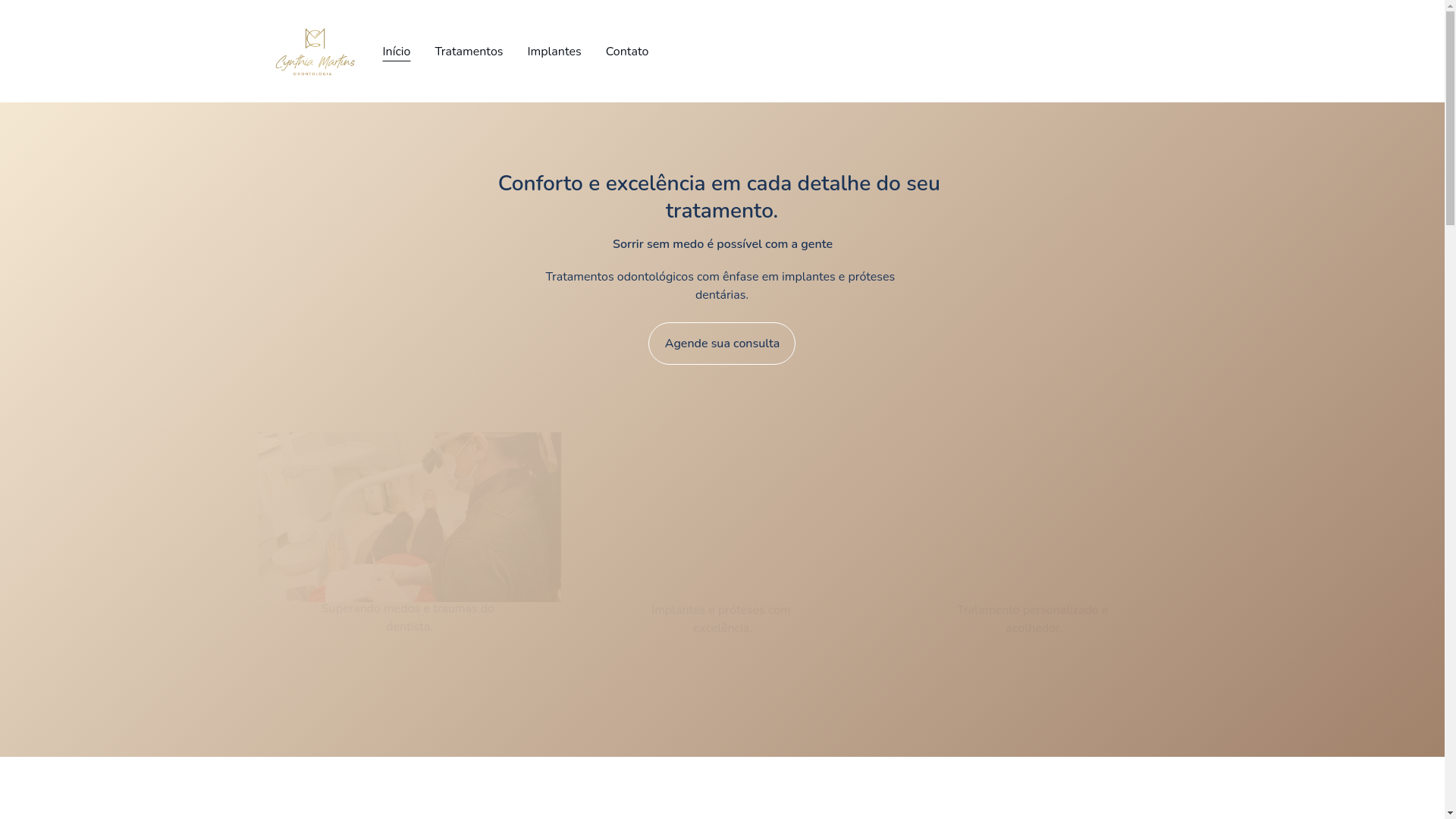 website screenshot of https://dracynthiamartins.com.br/