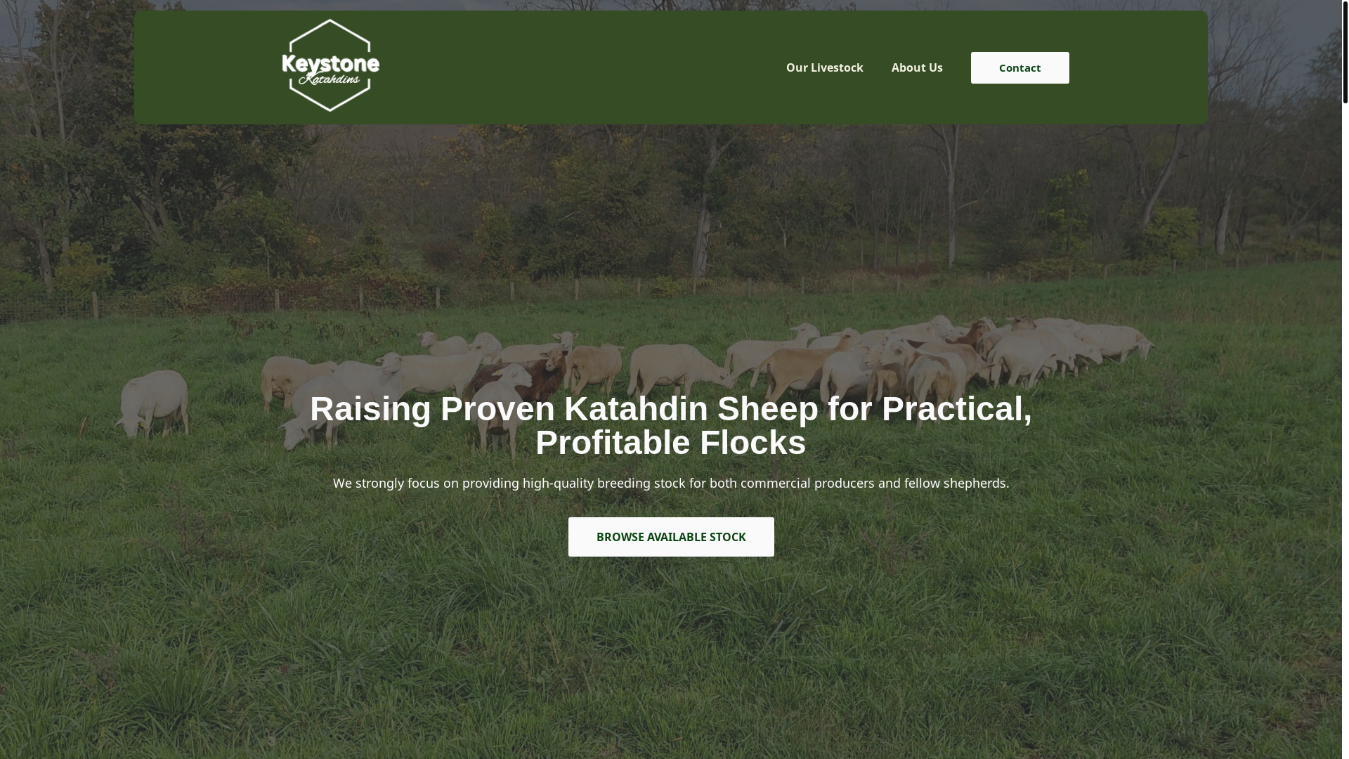 website screenshot of https://keystonekatahdin.com/