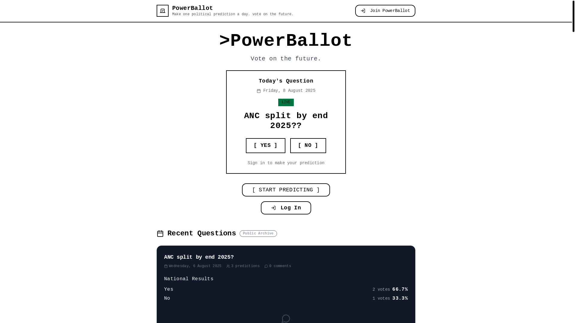 website screenshot of https://parliamentbets.com/